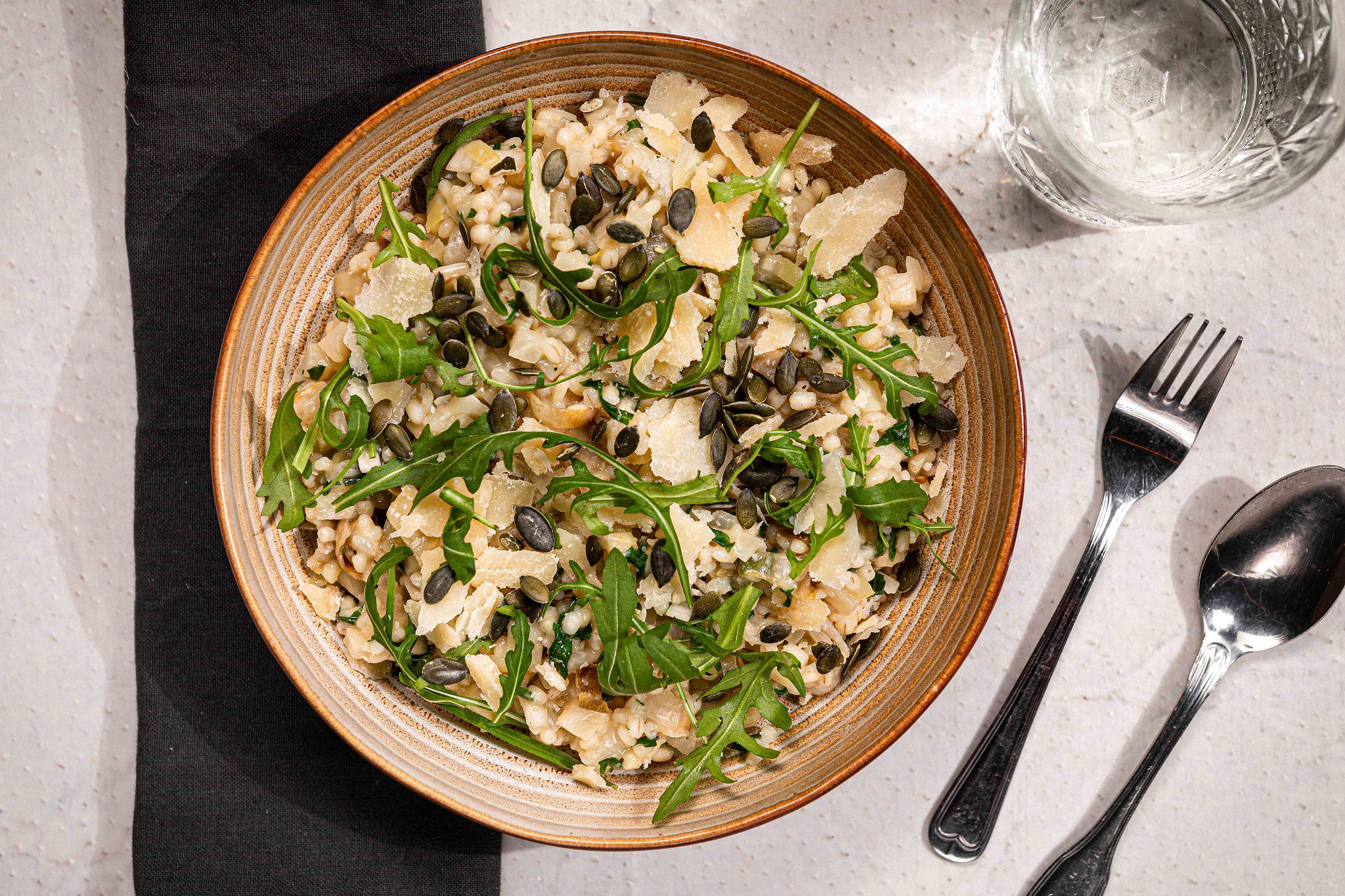 Risotto van pareltarwe