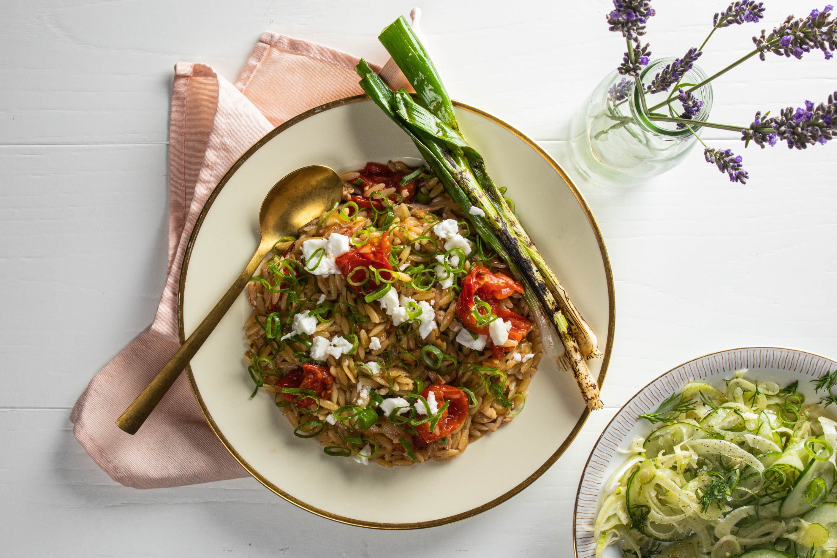 Orzo schotel met tomaat en venkel