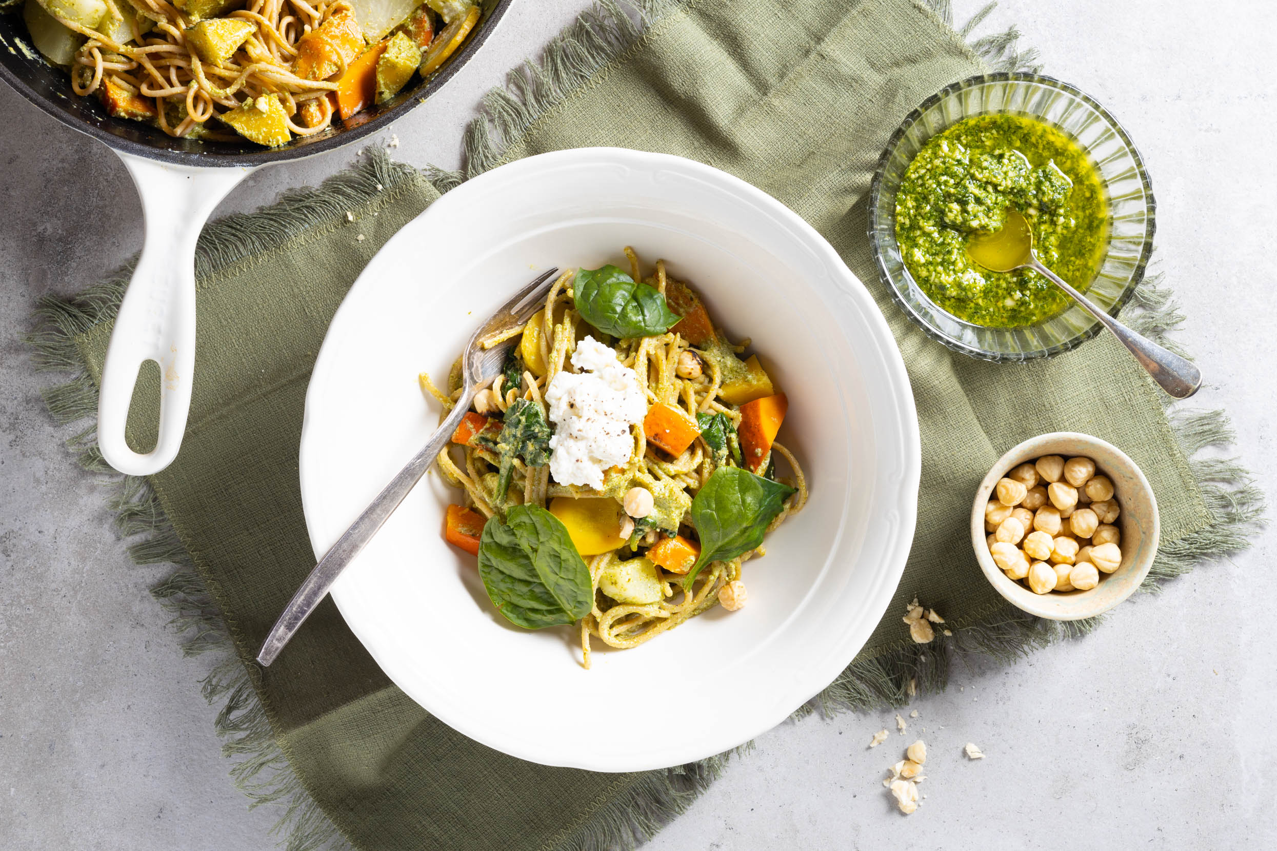 Pasta pesto