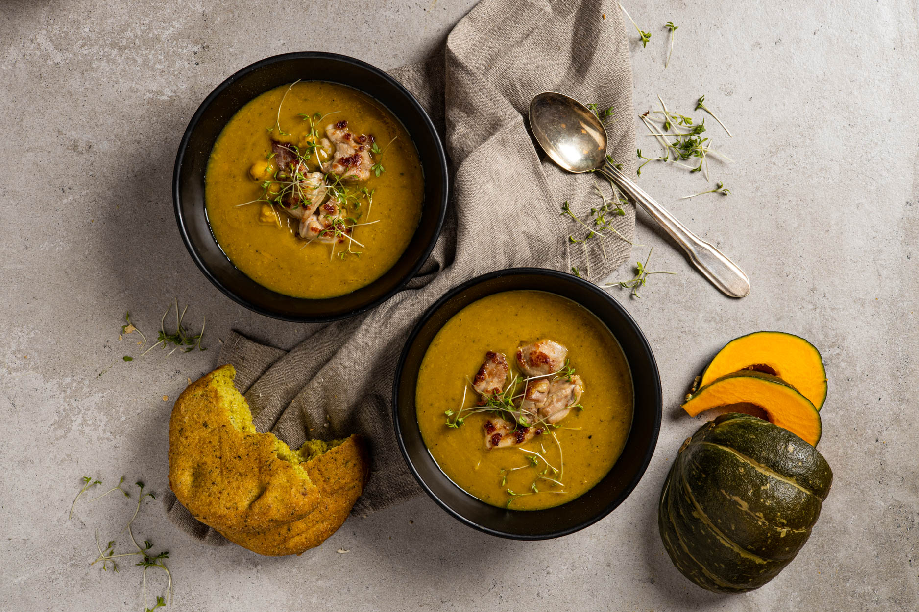 Seizoensbox | Kabocha pompoensoep met kip
