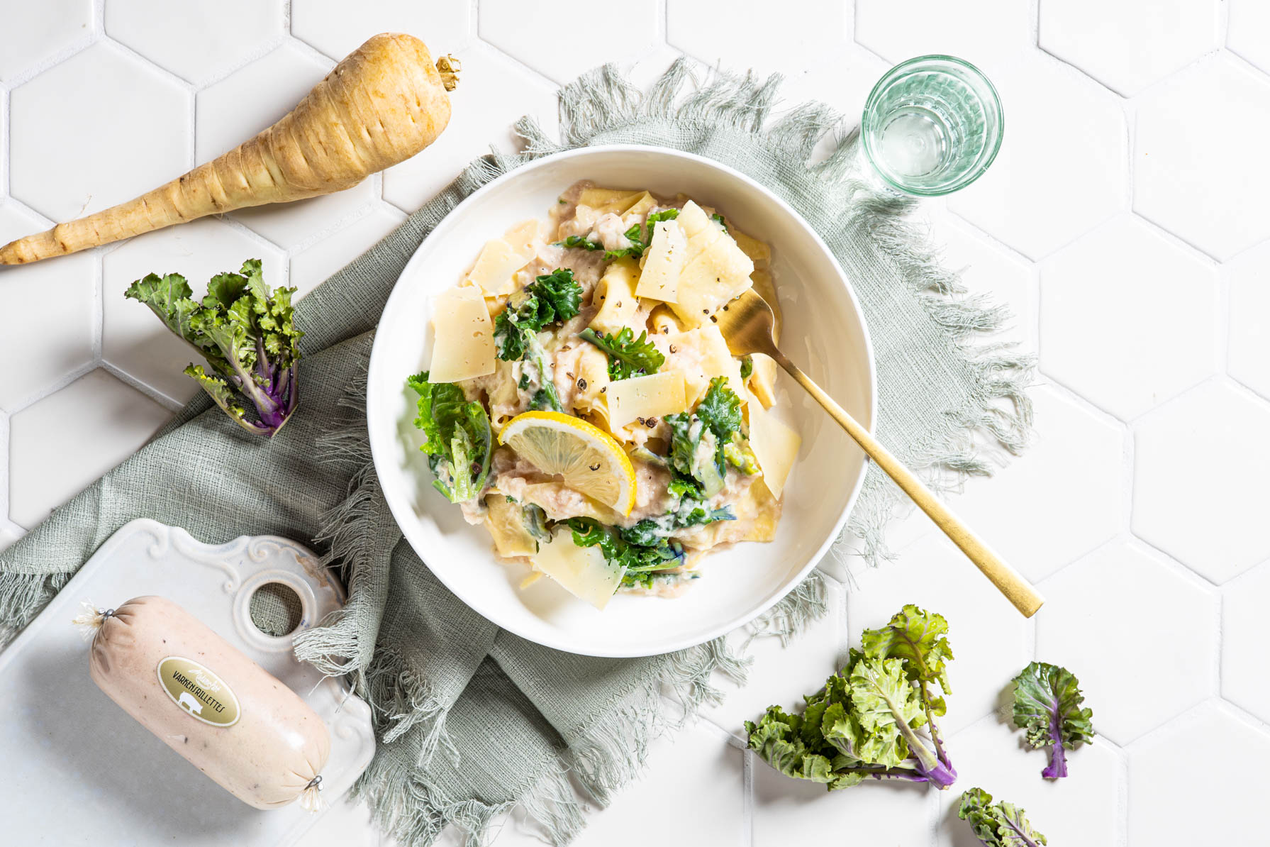 Seizoensbox | Flower sprouts met varkensrilettes
