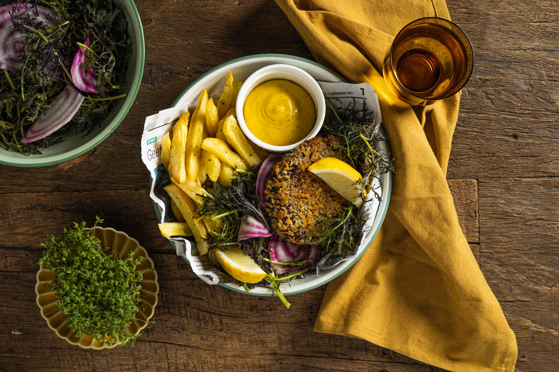 Seizoensbox VG | Crispy portobello met frietjes