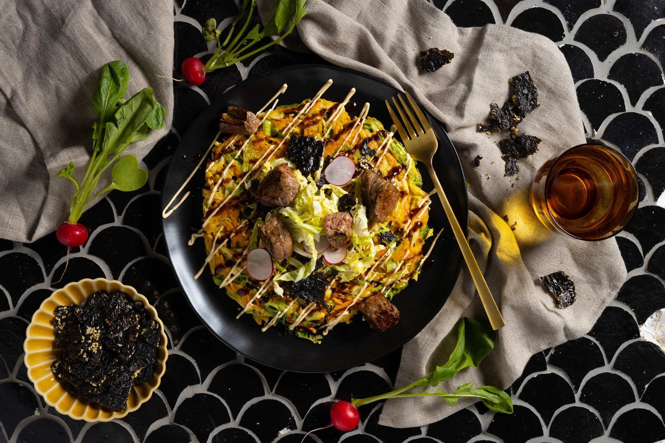Seizoenbox | Okonomiyaki met biefstukpuntjes