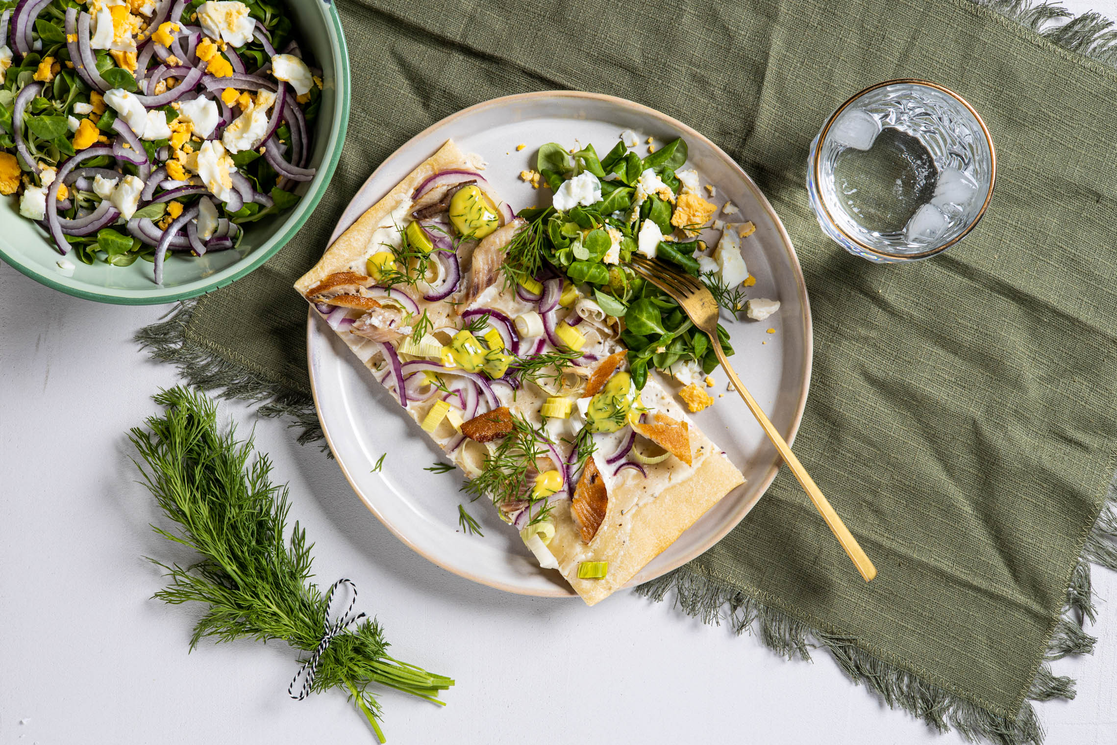 Seizoensbox | Prei pizza met gerookte forel
