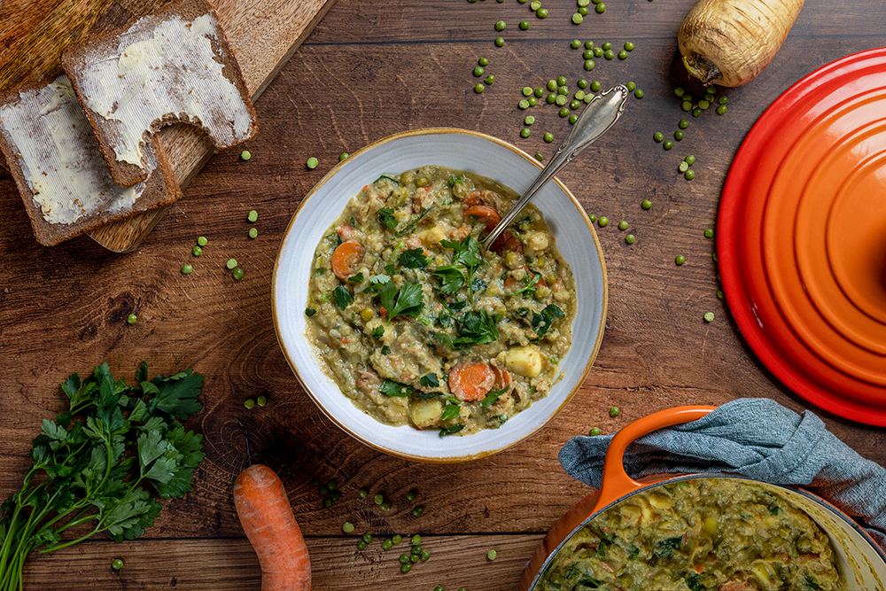 Seizoensbox VEGAN | Snelle erwtensoep