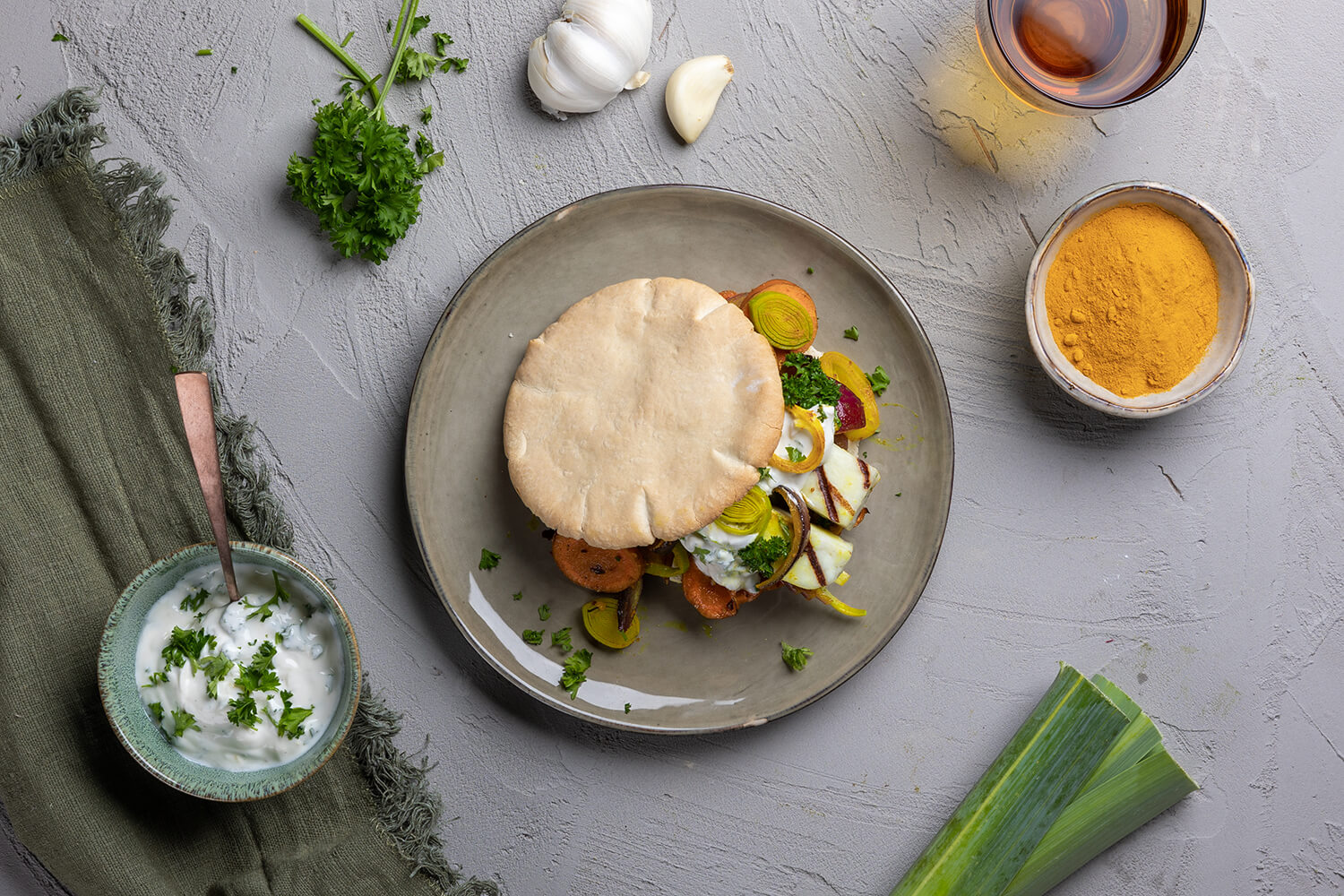 Seizoensbox VEGA | Pita met gegrilde kaas