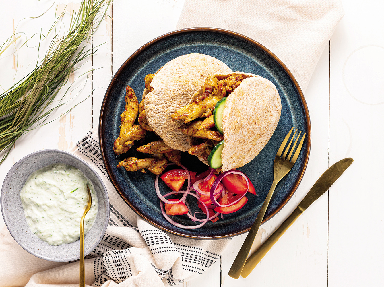 Pita ‘kip Ras el hanout’
