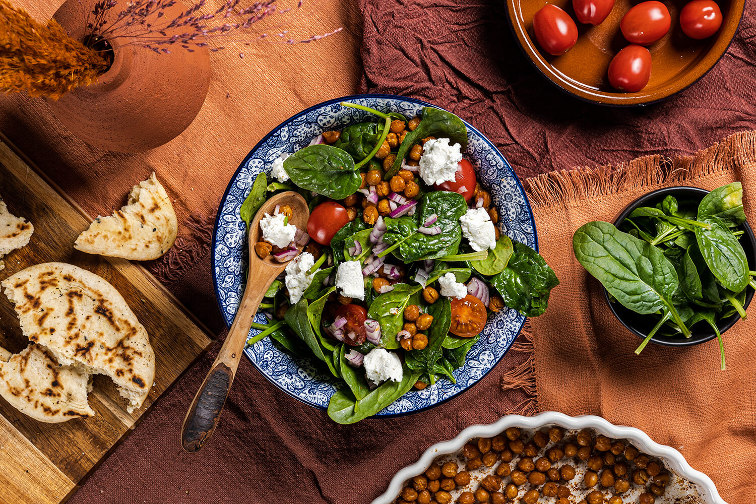 Crunchy kikkererwtensalade