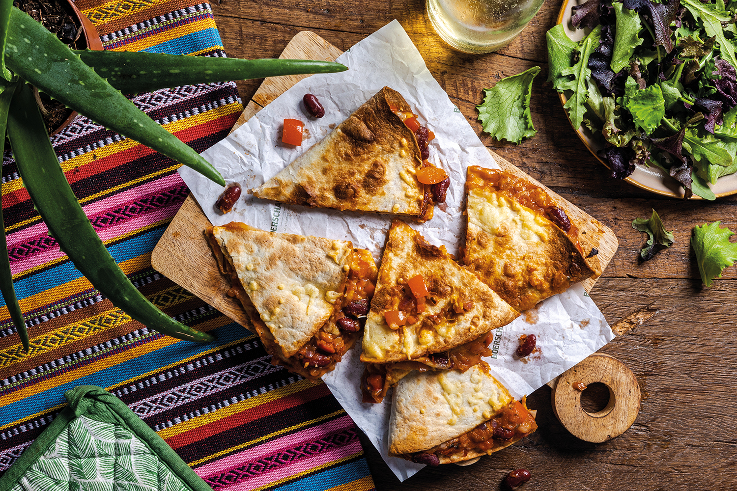 Zomerse quesadilla