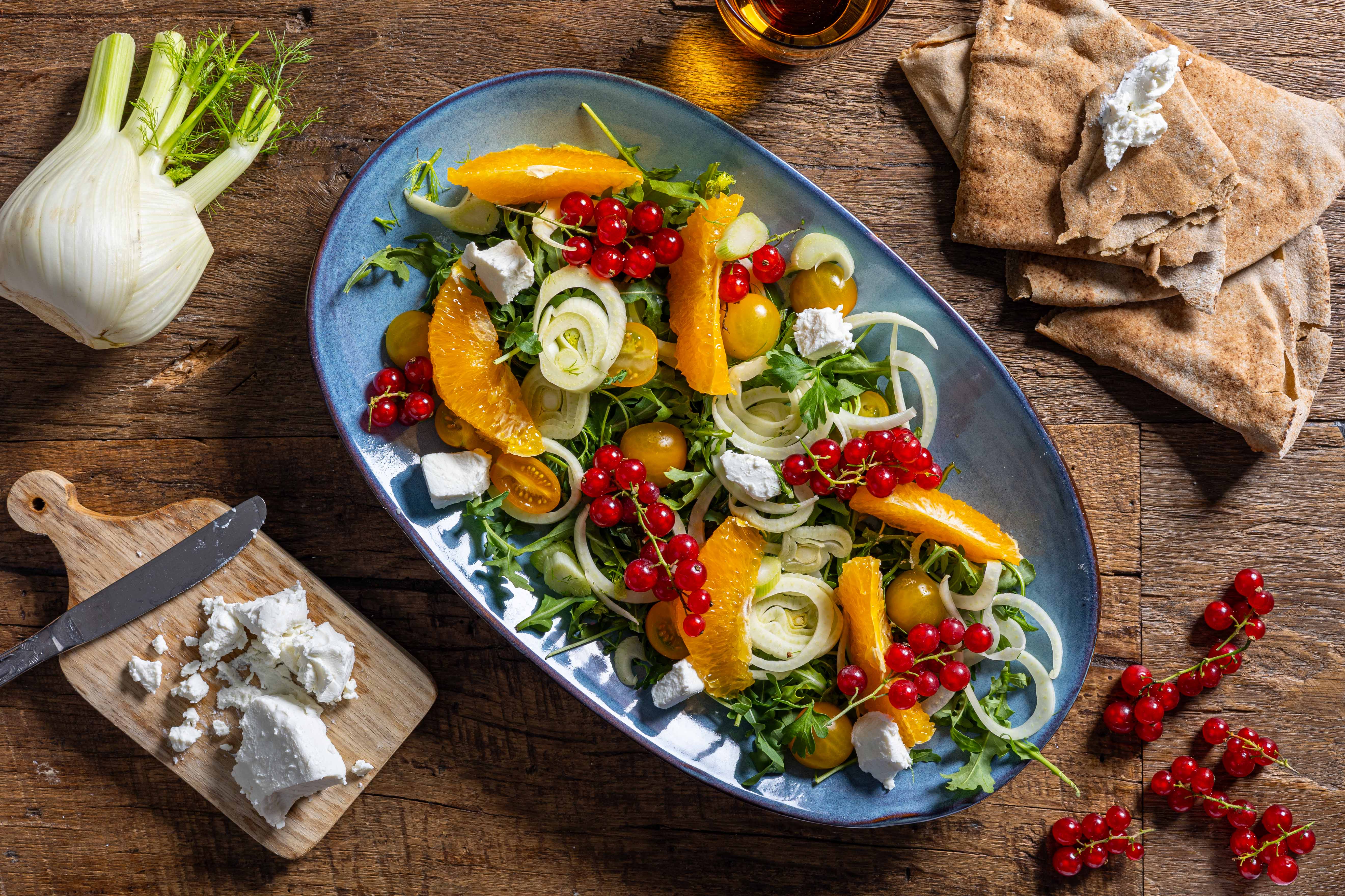 Zonnige venkelsalade