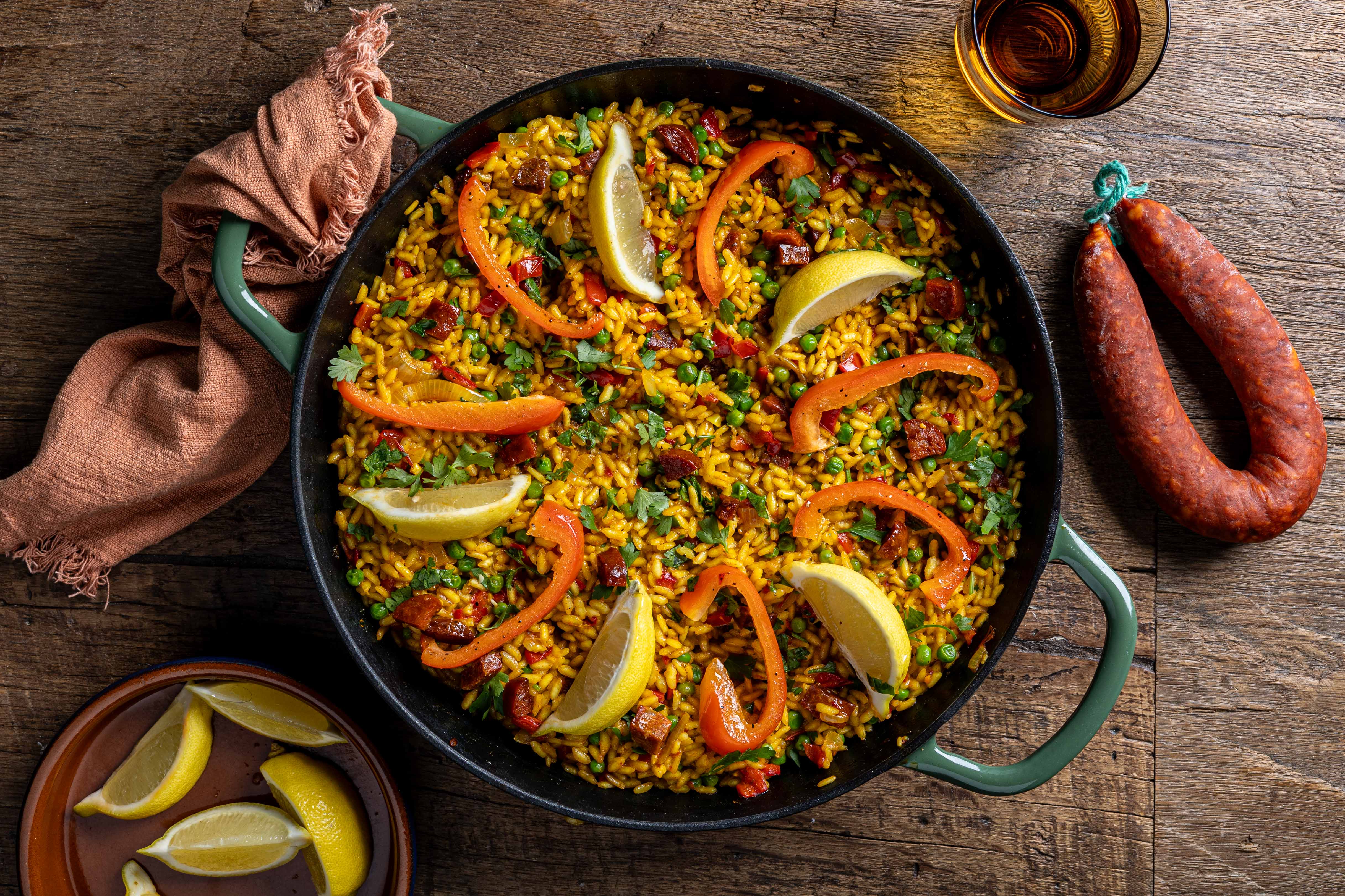 Zomerse paella