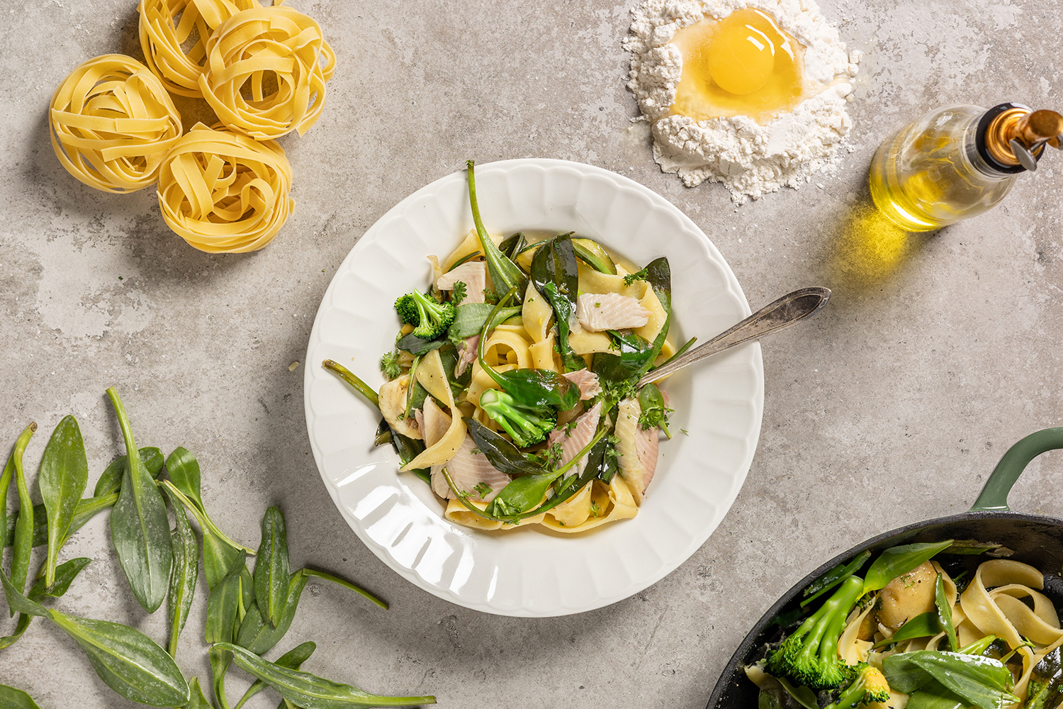 Zomerse tagliatelle