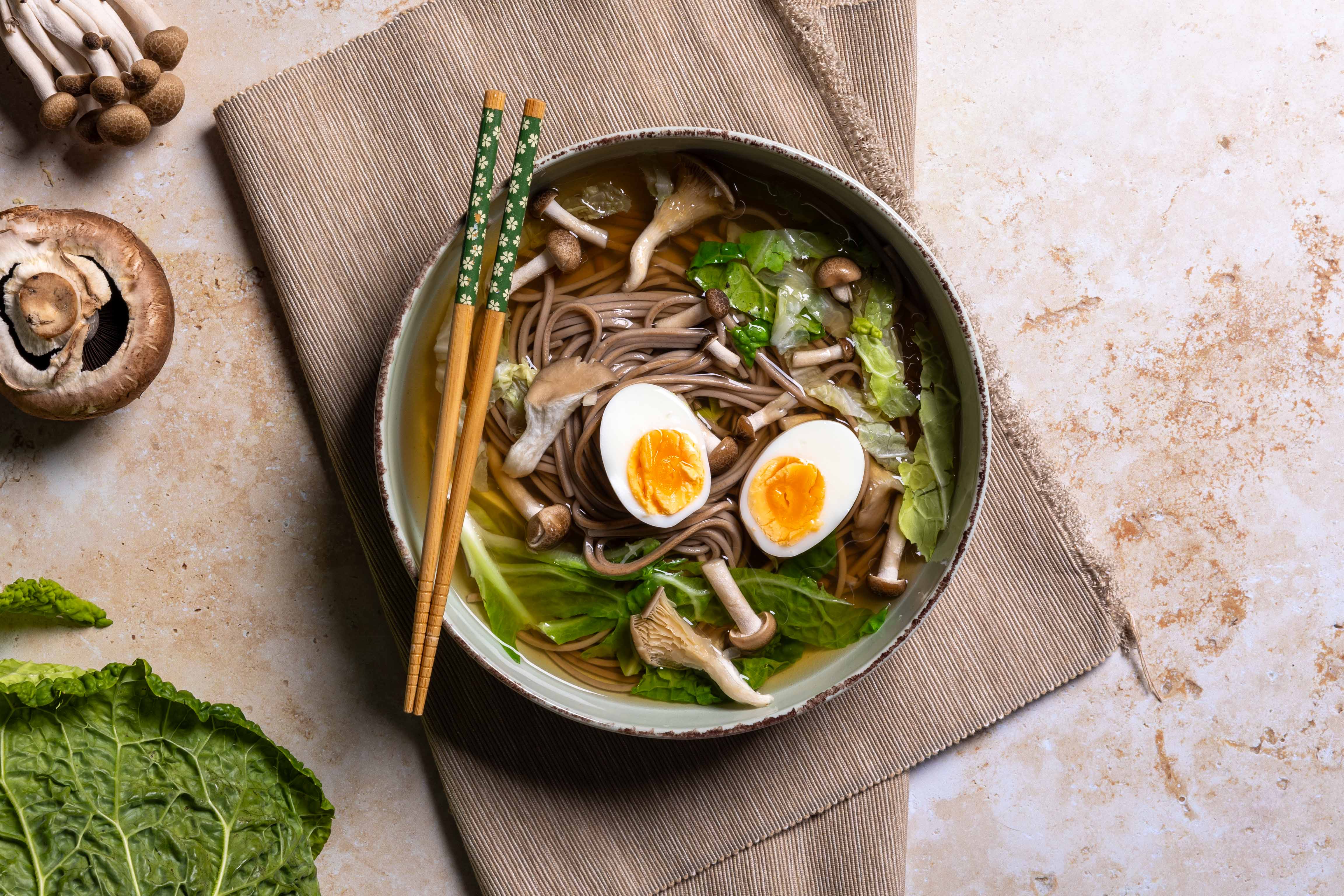 Miso noodlesoep