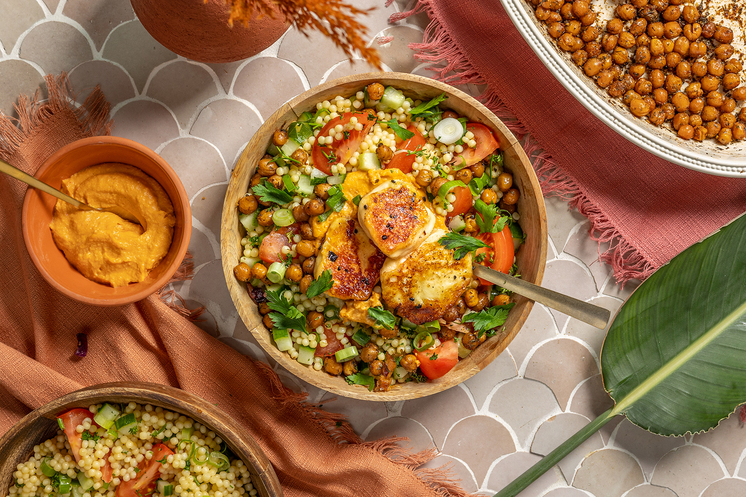 Parelcouscous Syrische grillkaas