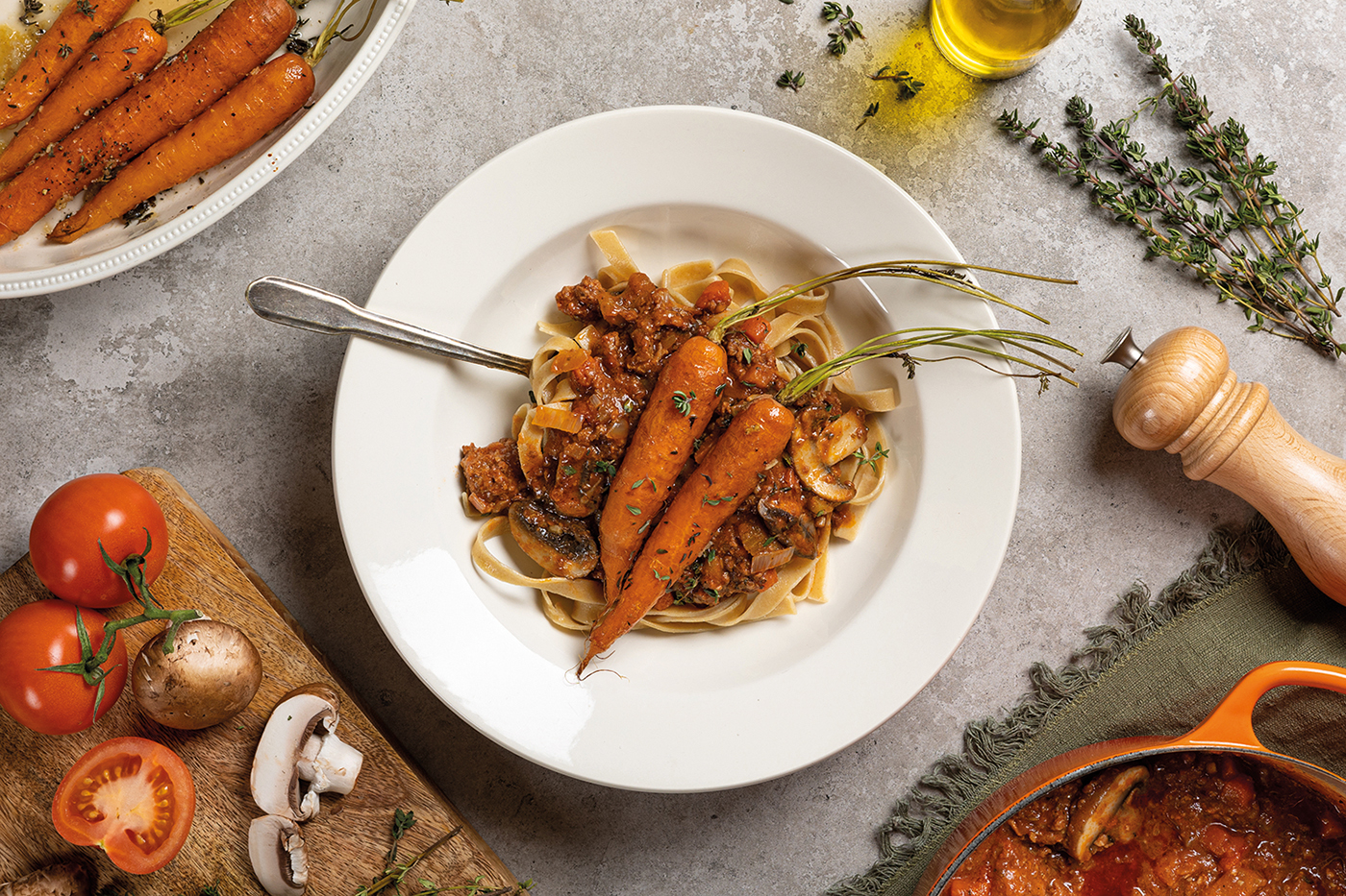 Pasta bolognese met venkelworst