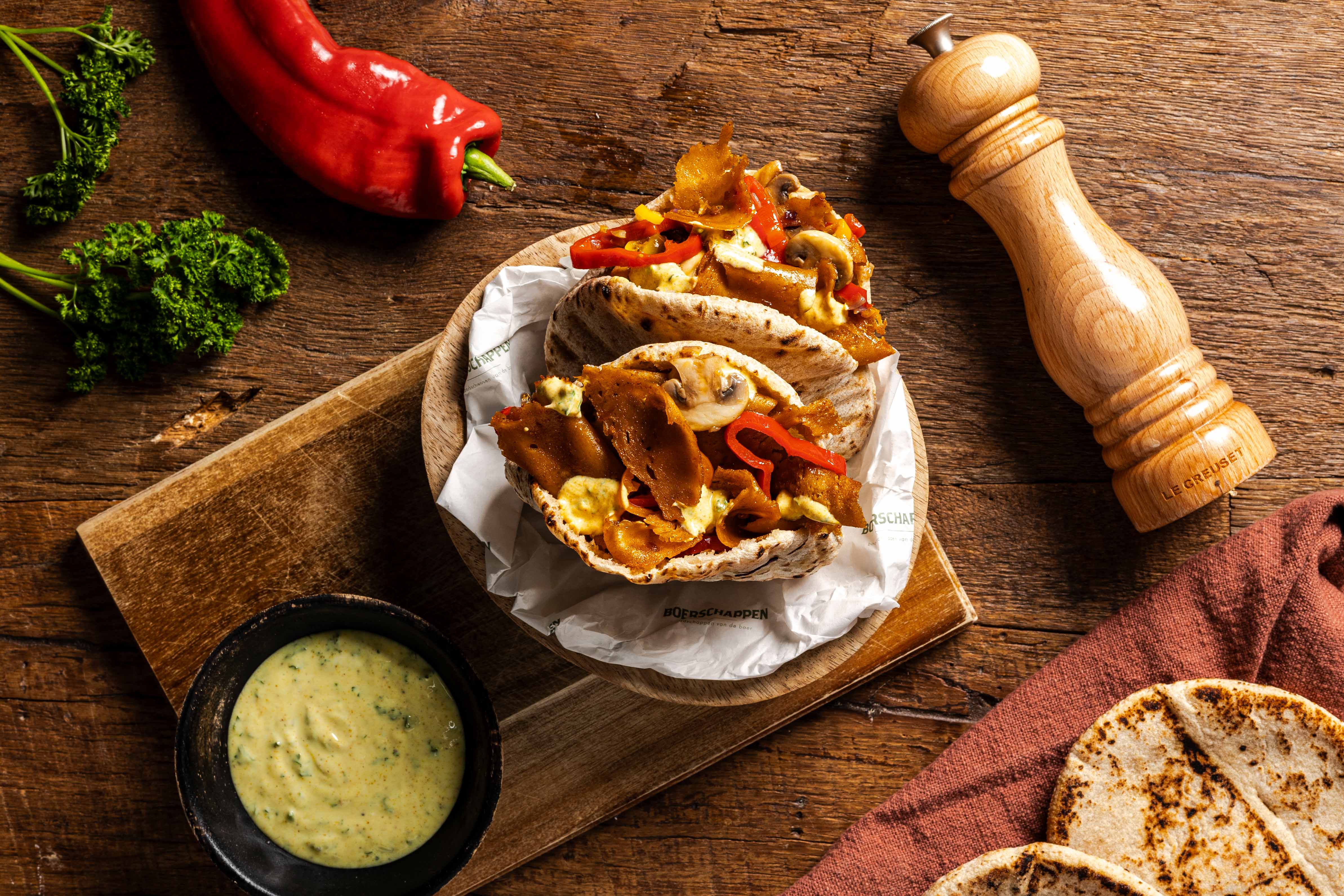 Pita vegan kebab