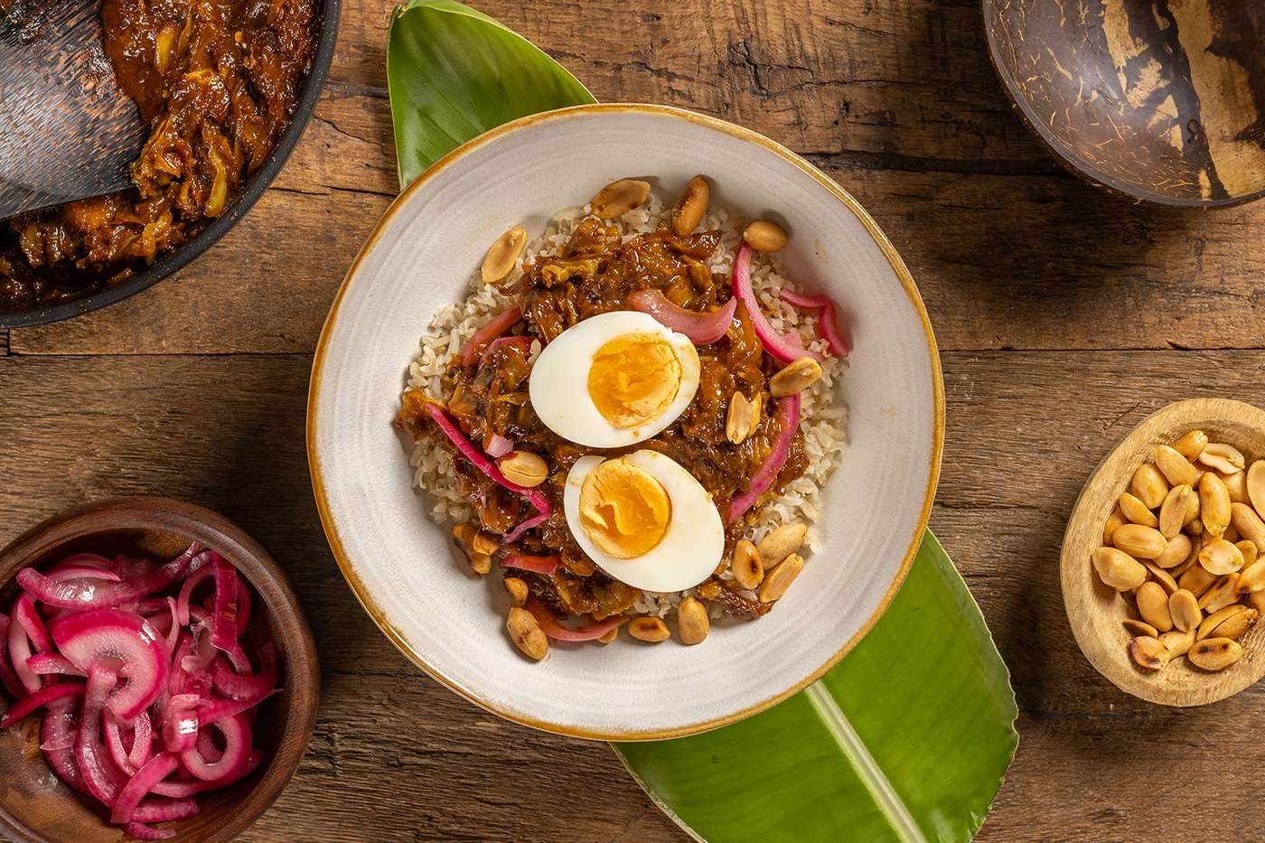 Rendang van witte kool