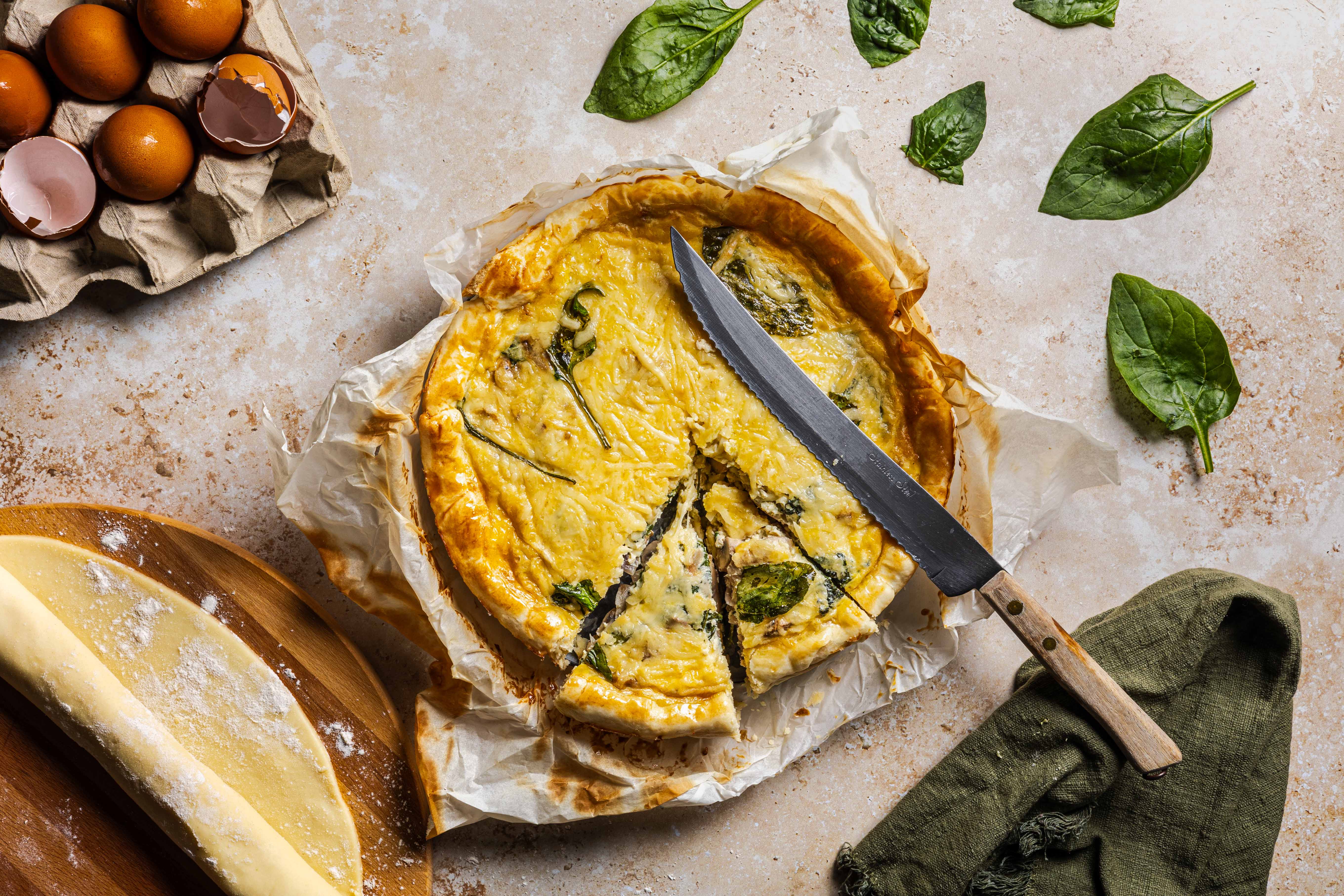 Spinazie quiche
