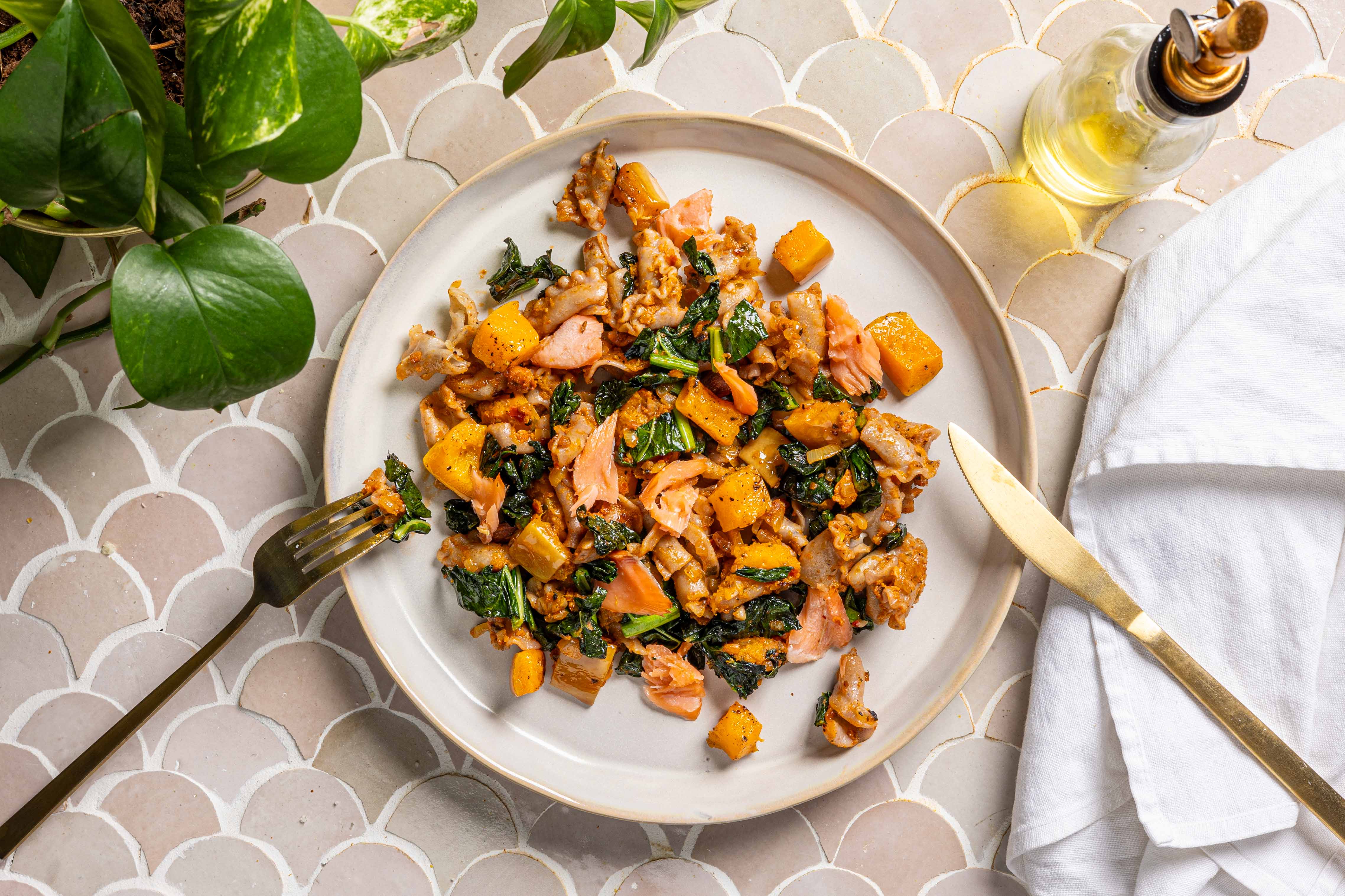 Winterse pasta pesto