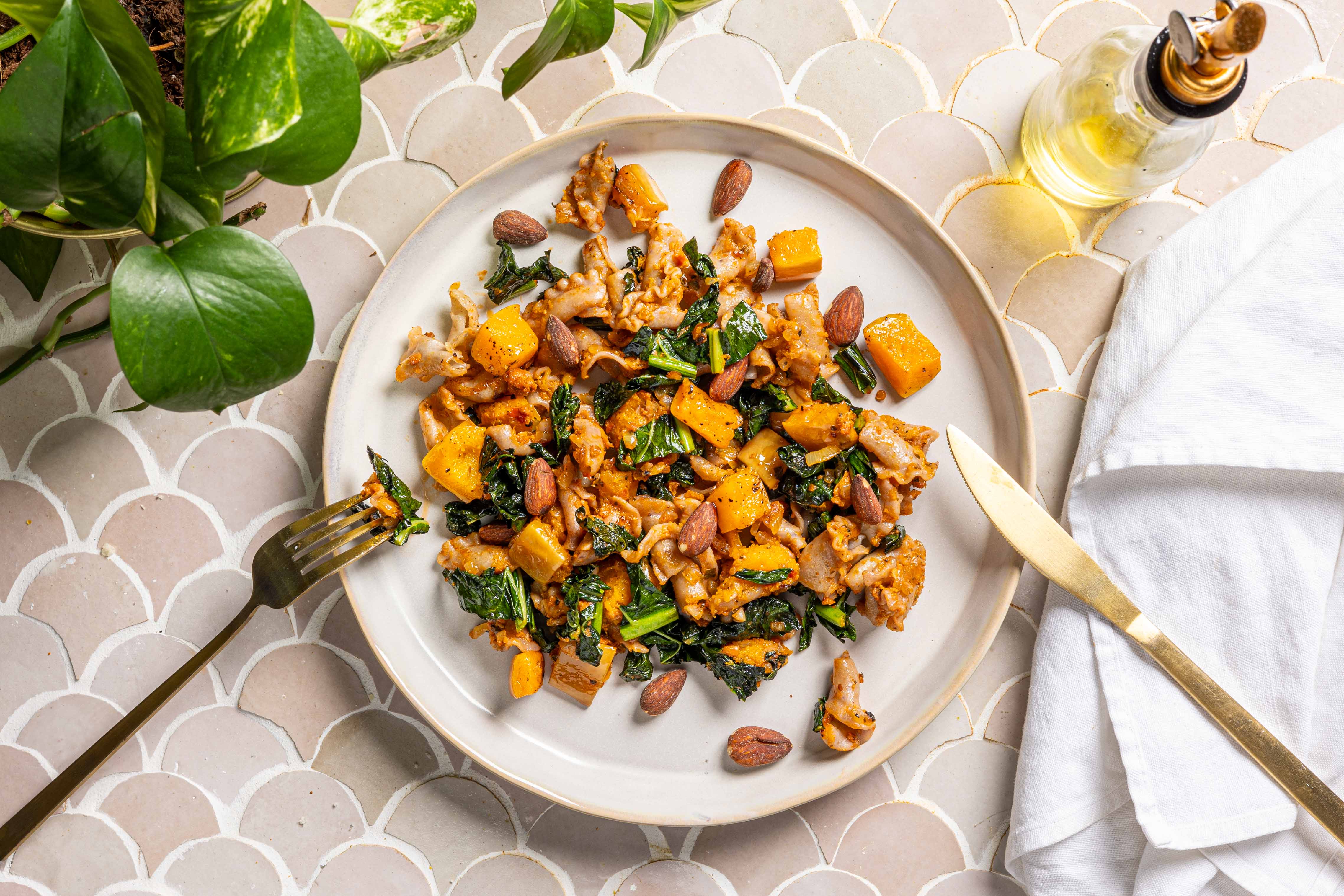 Winterse pasta pesto