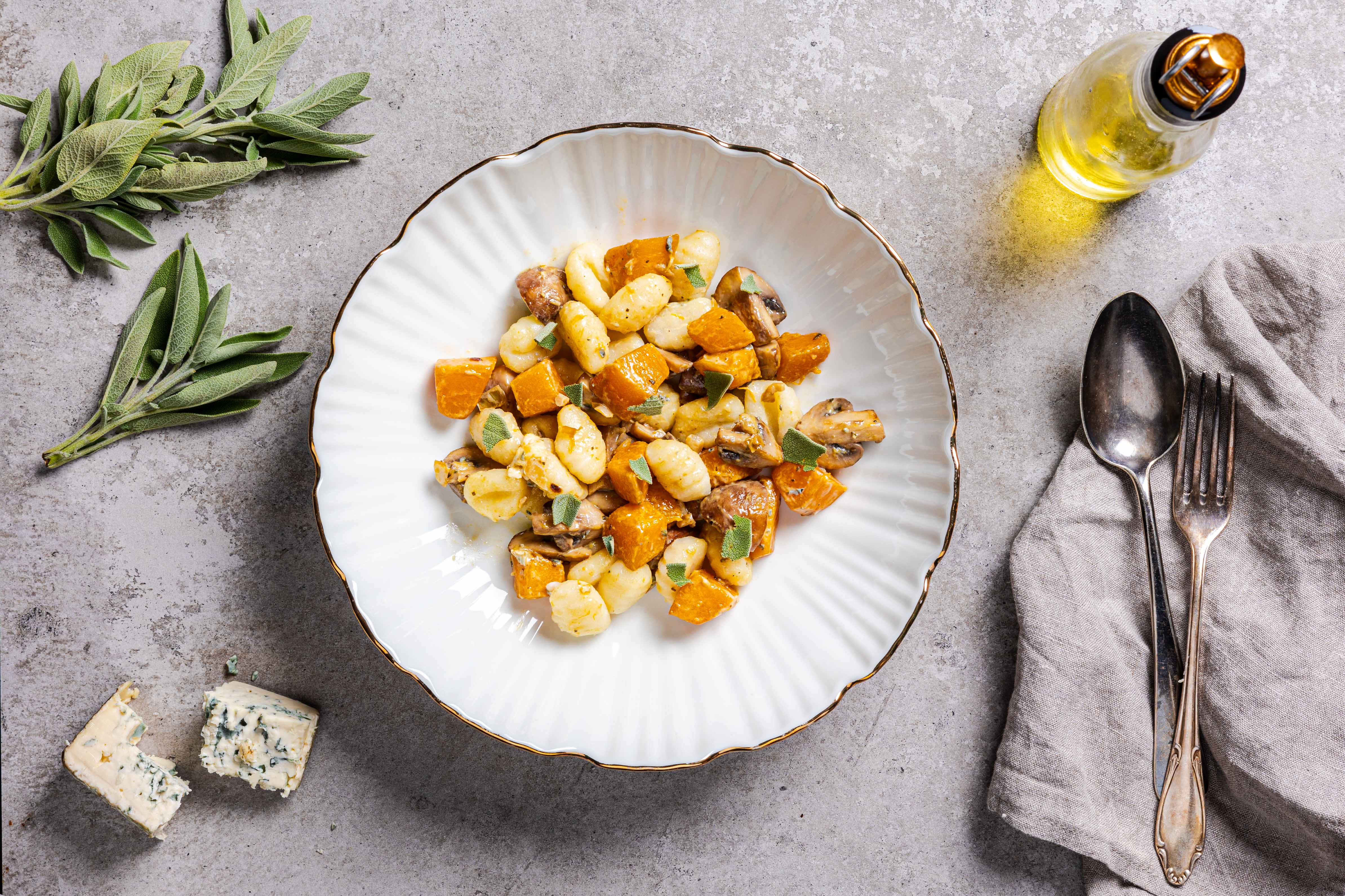Gnocchi met blauwe kaas