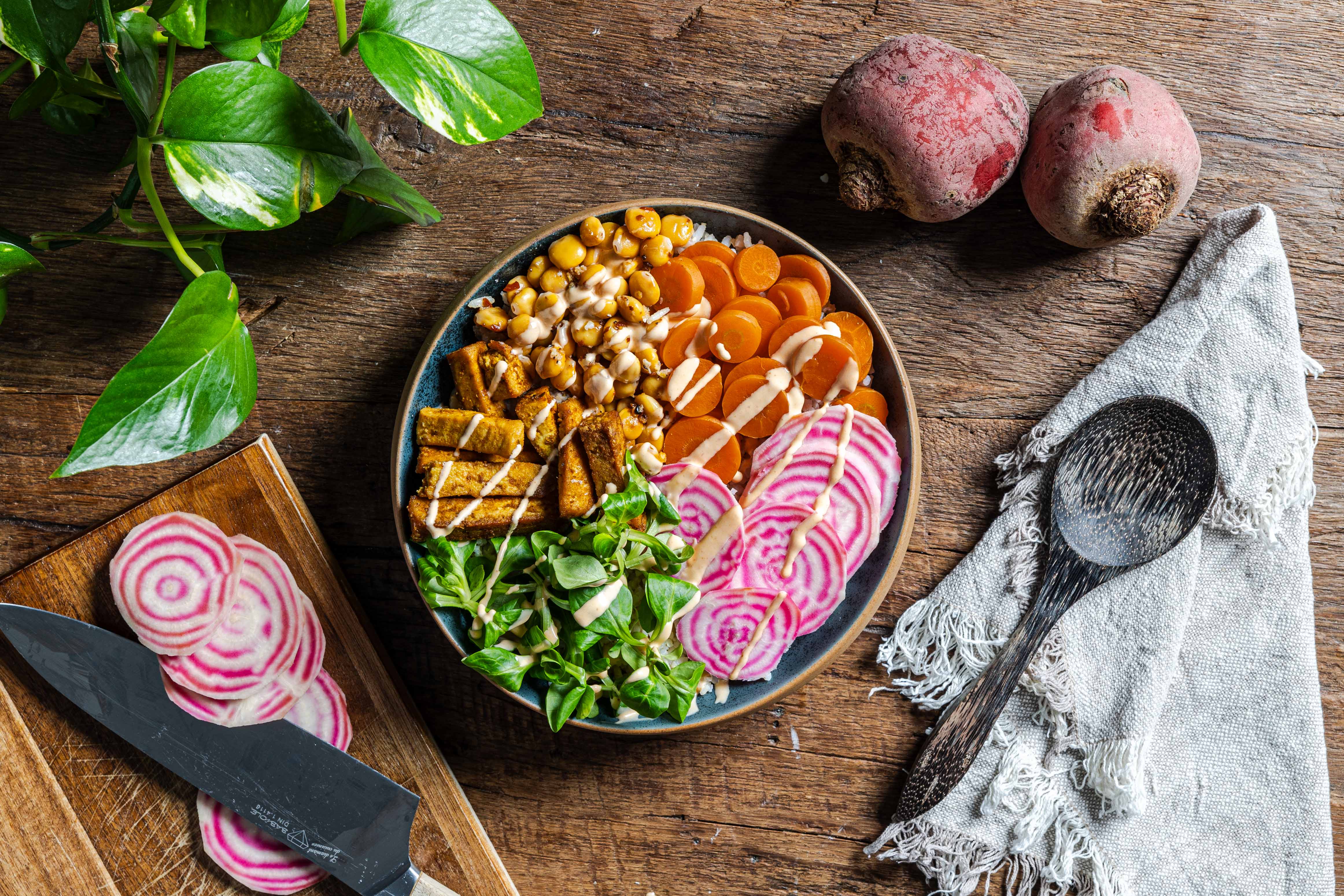 Winter bowl met tofu