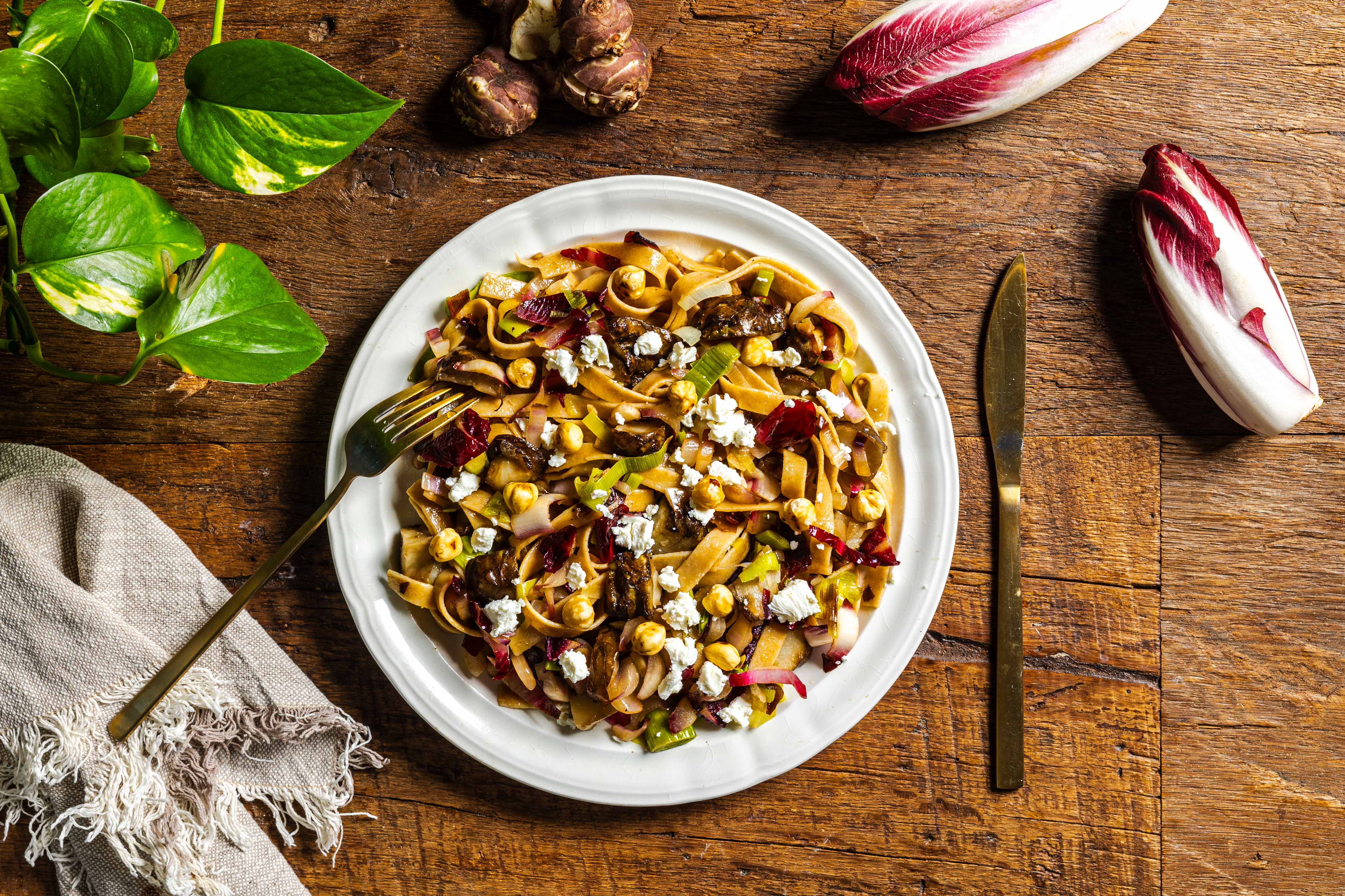 Verse pasta met aardperen