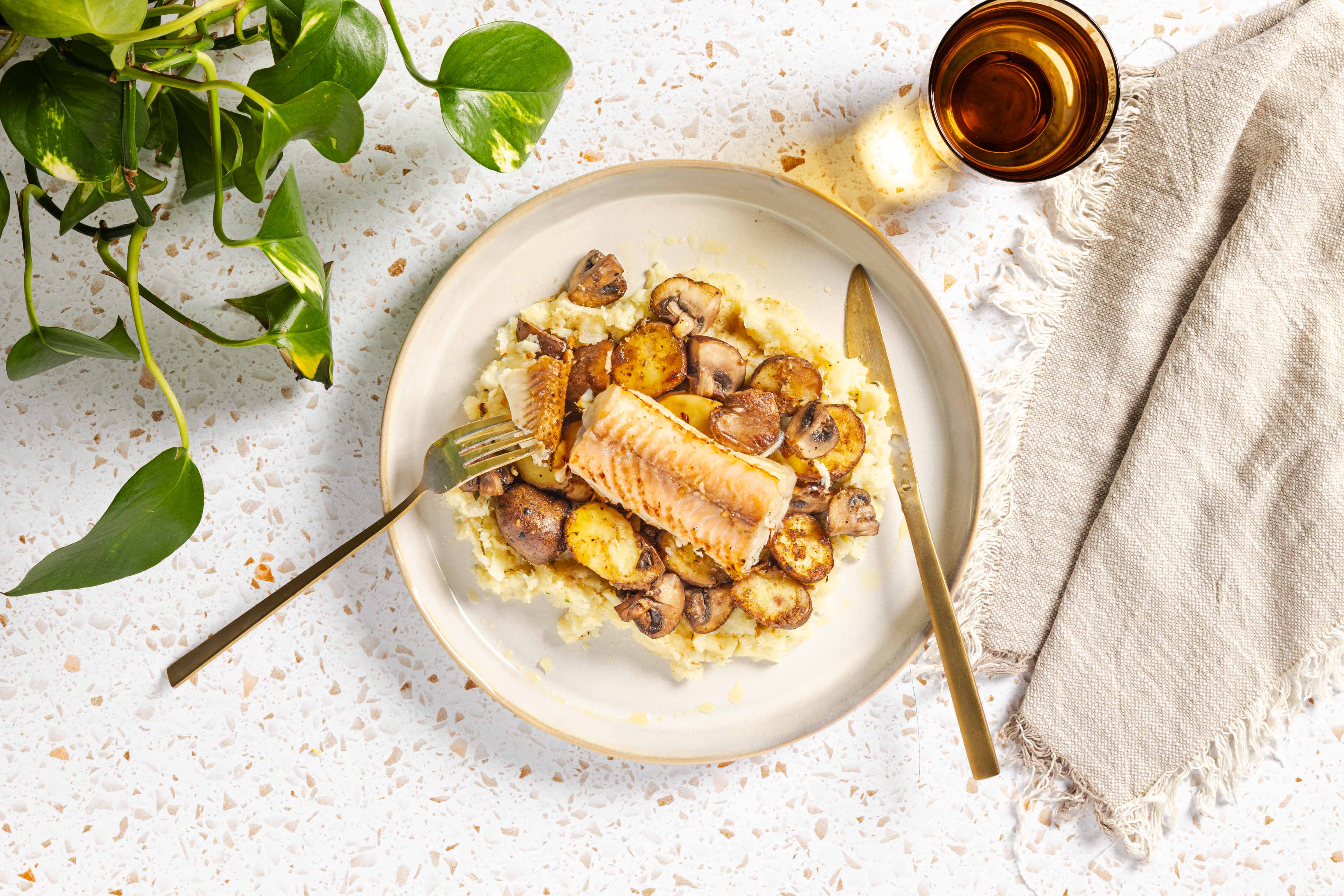 Kabeljauwfilet met pastinaakpuree