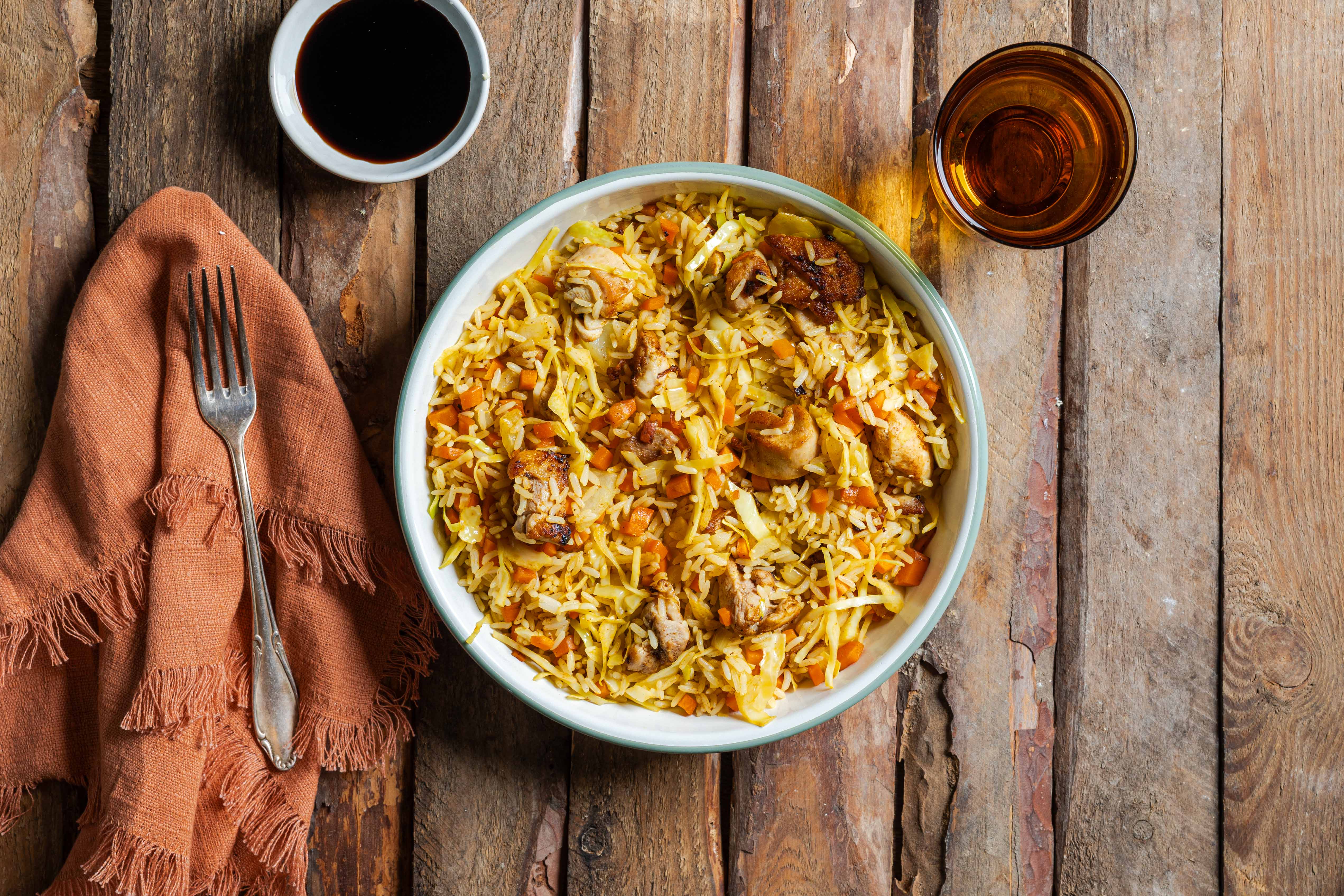 Nasi met veel groenten