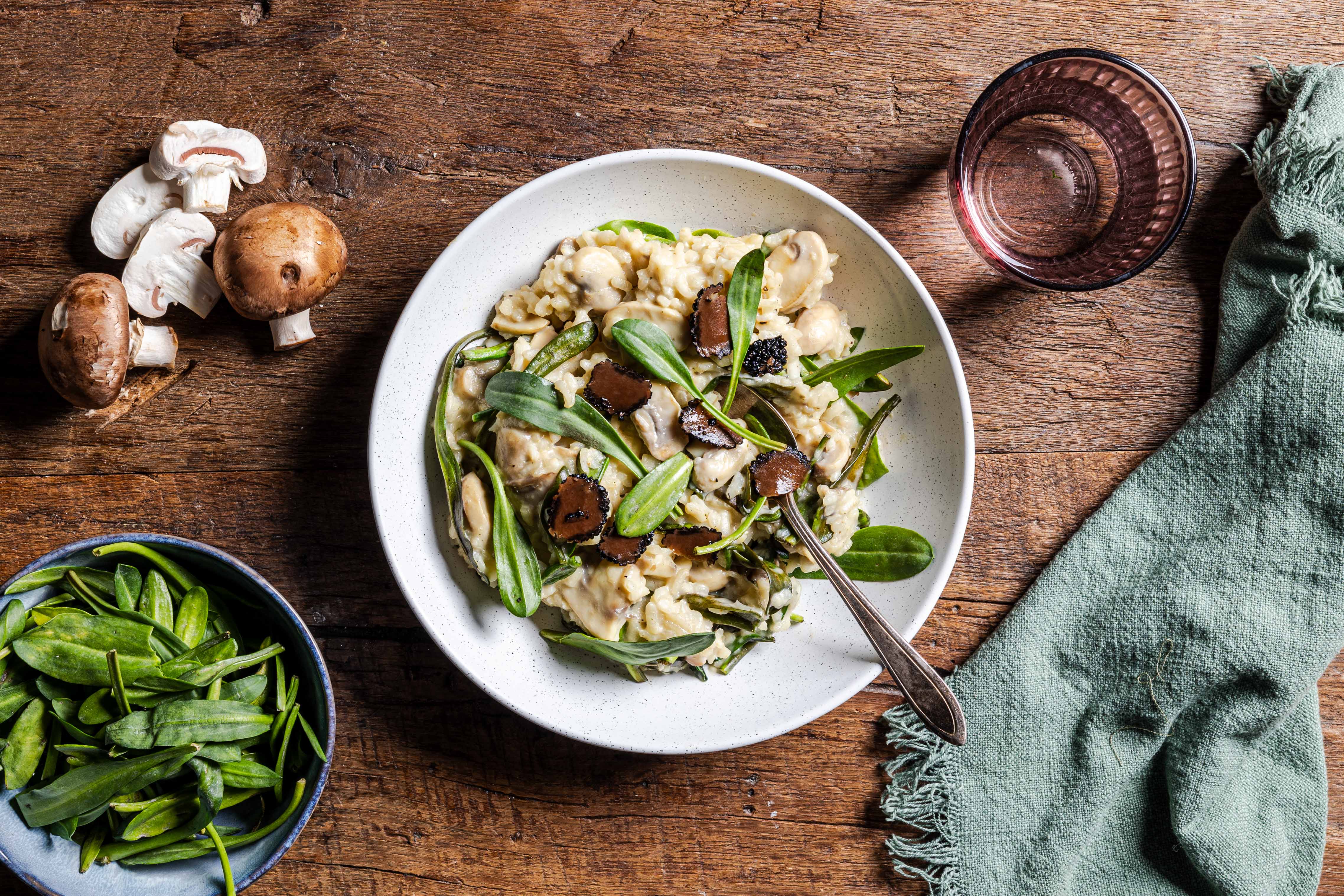 Risotto met champignons,