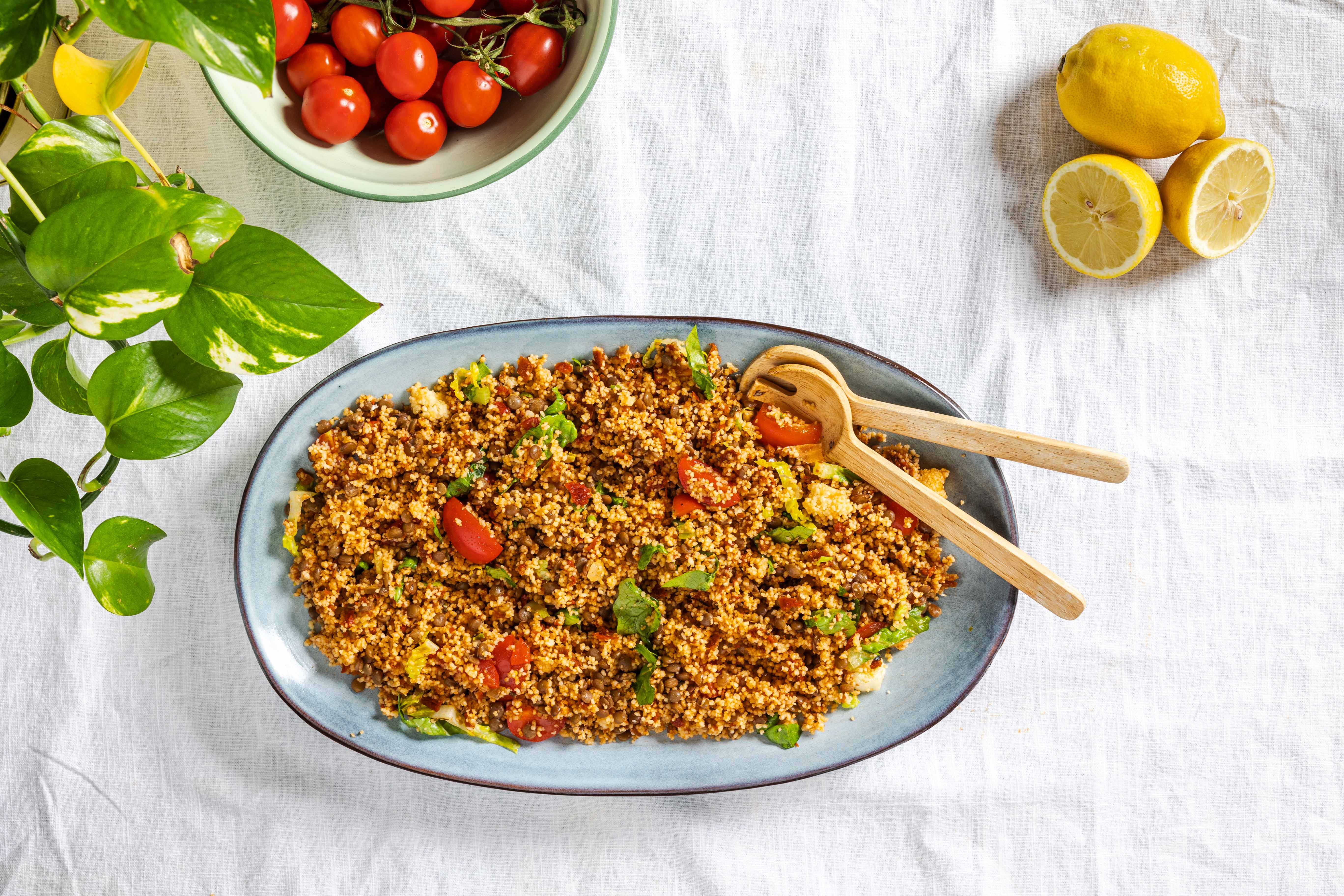 Couscous met linzen