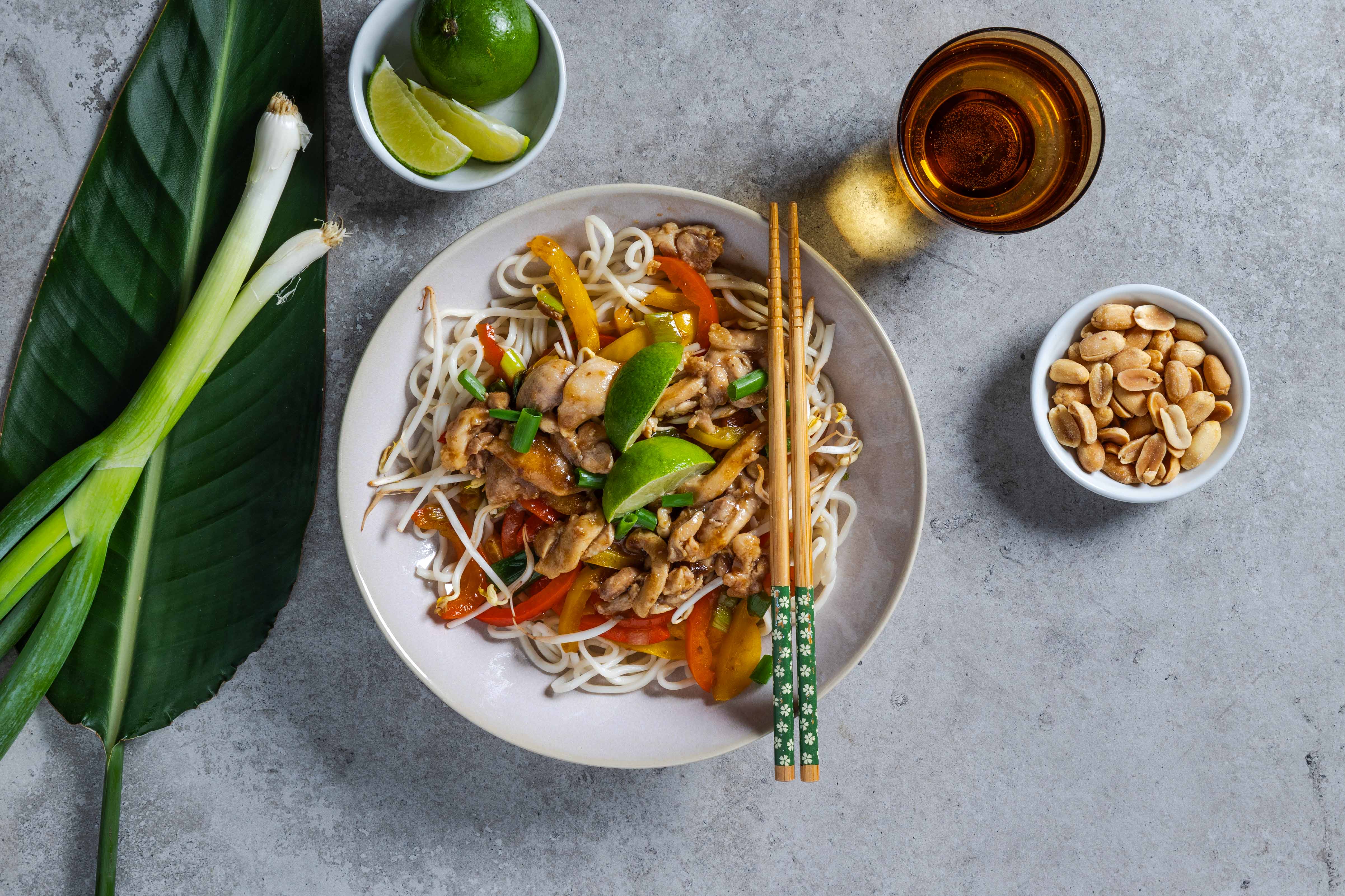 Pad Thai met kalkoen