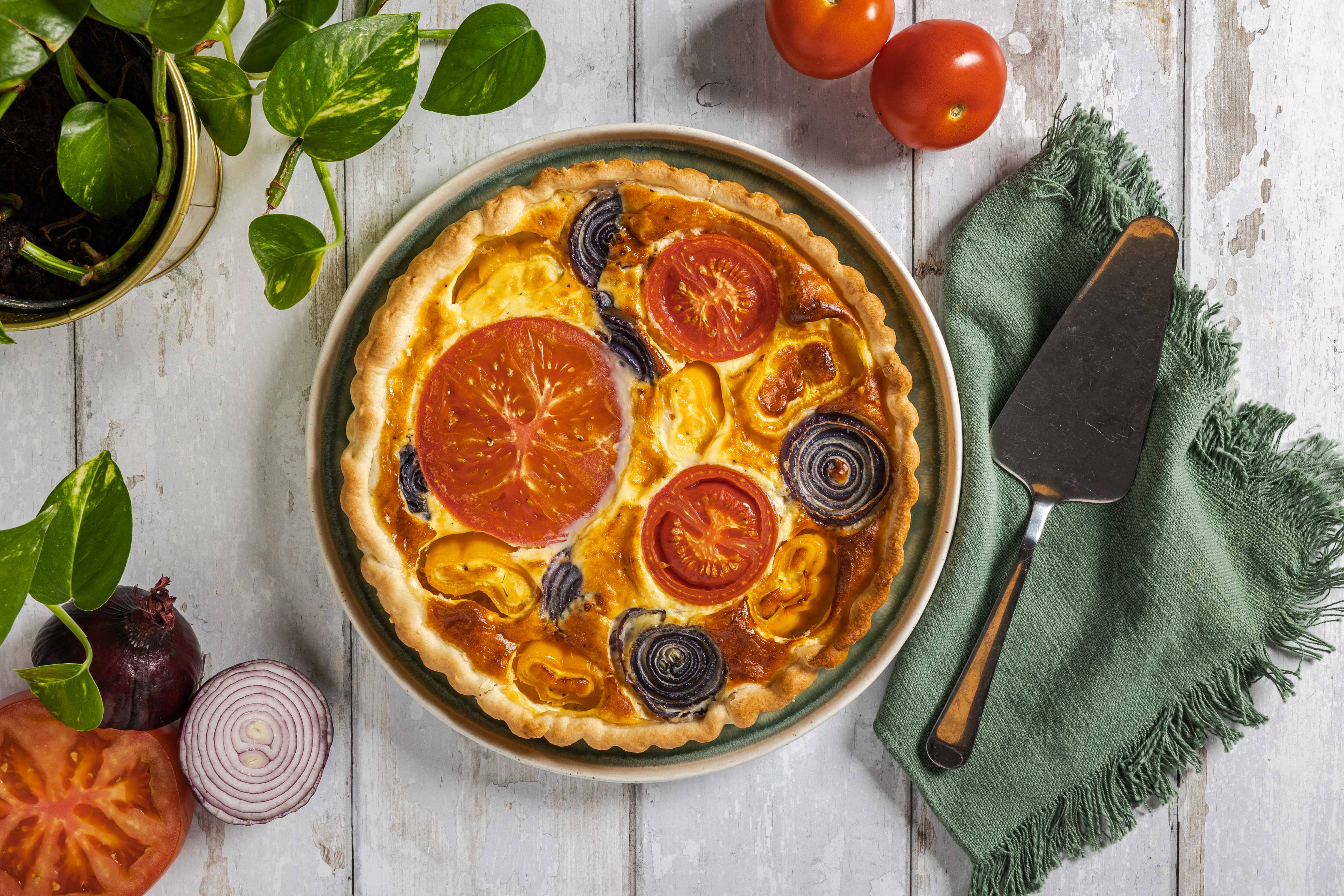 Mediterrane tomatenquiche