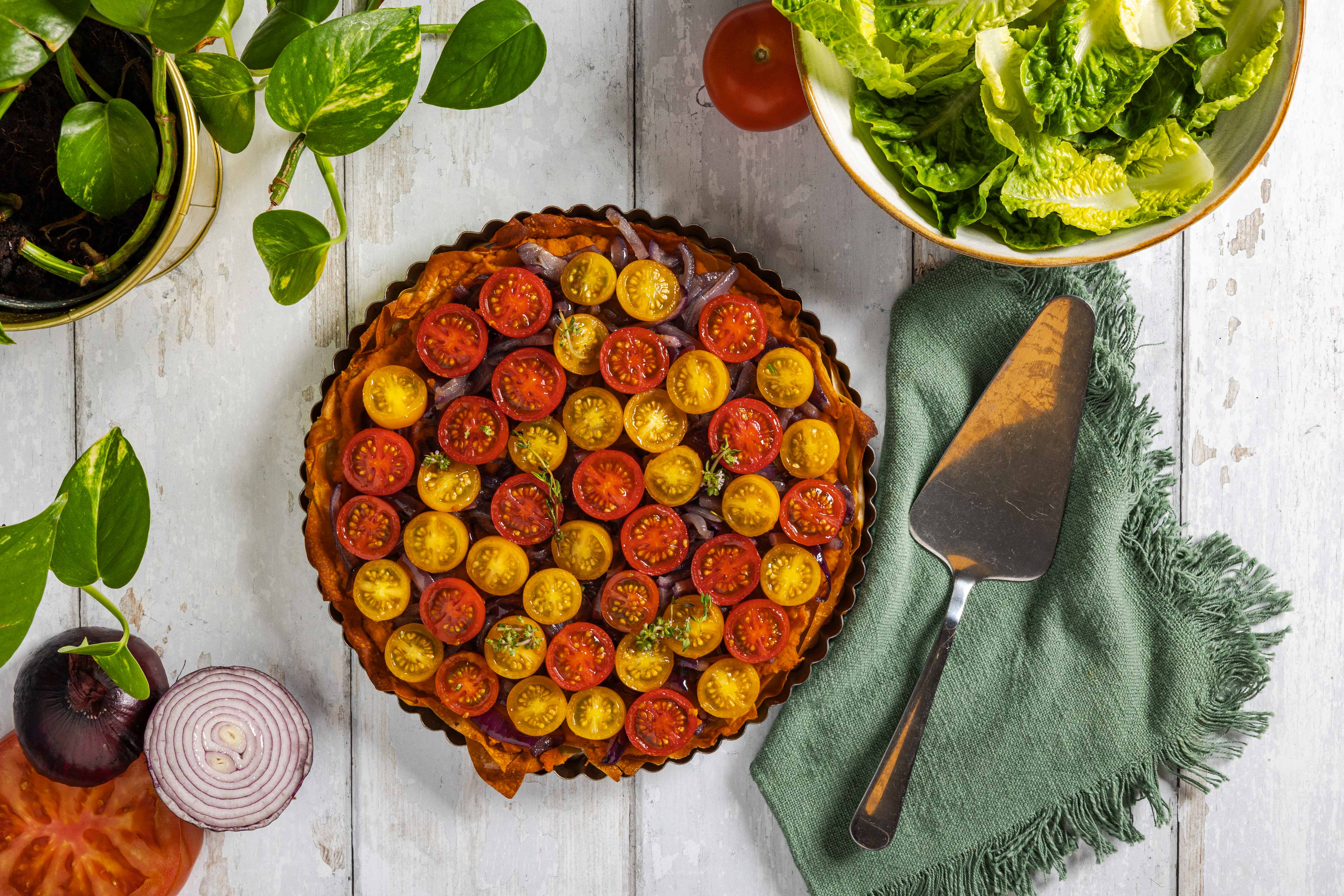 Vegan tomatentaart