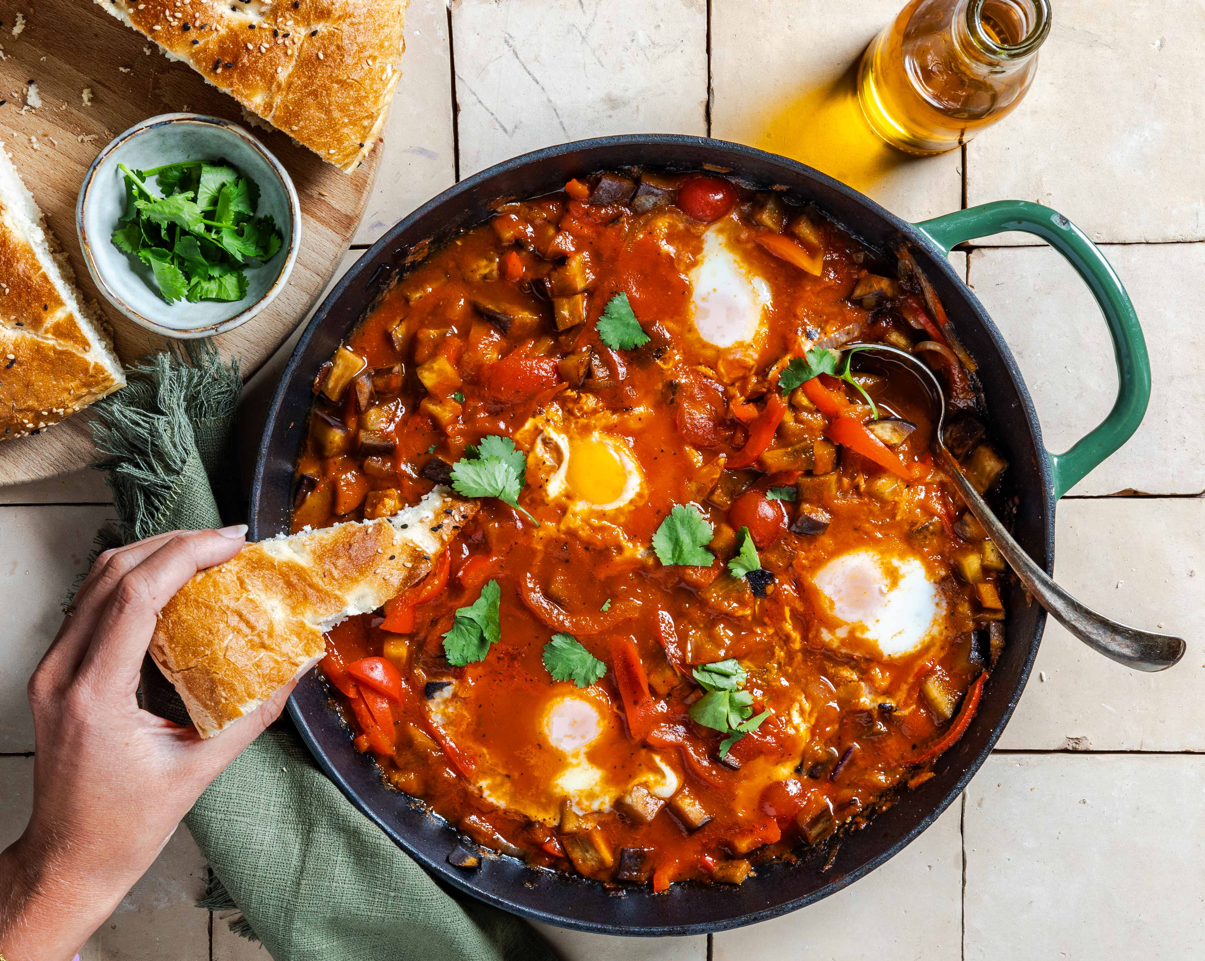 Shakshuka met aubergine