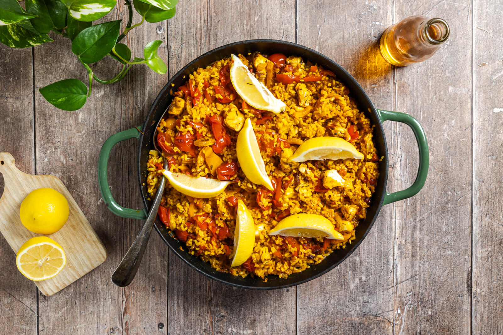 Paella met chorizo