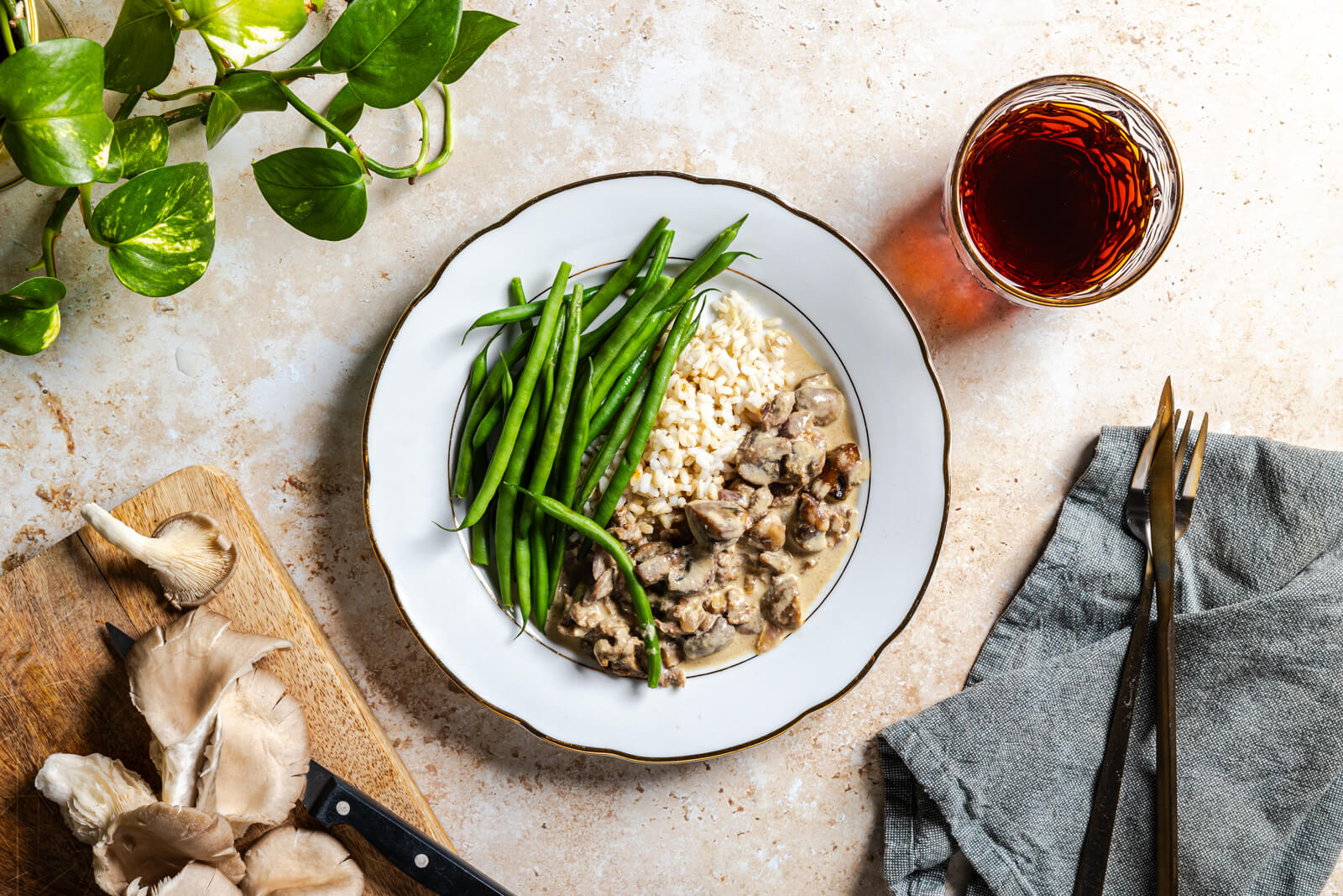 Kalkoen Stroganoff
