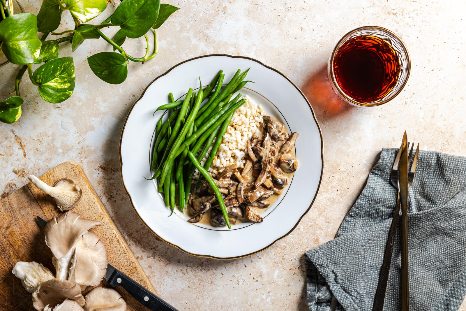 Paddenstoelen Stroganoff