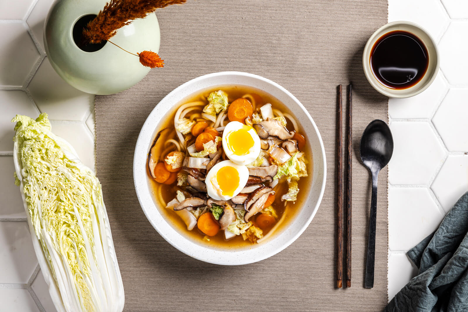 Ramen met Chinese kool