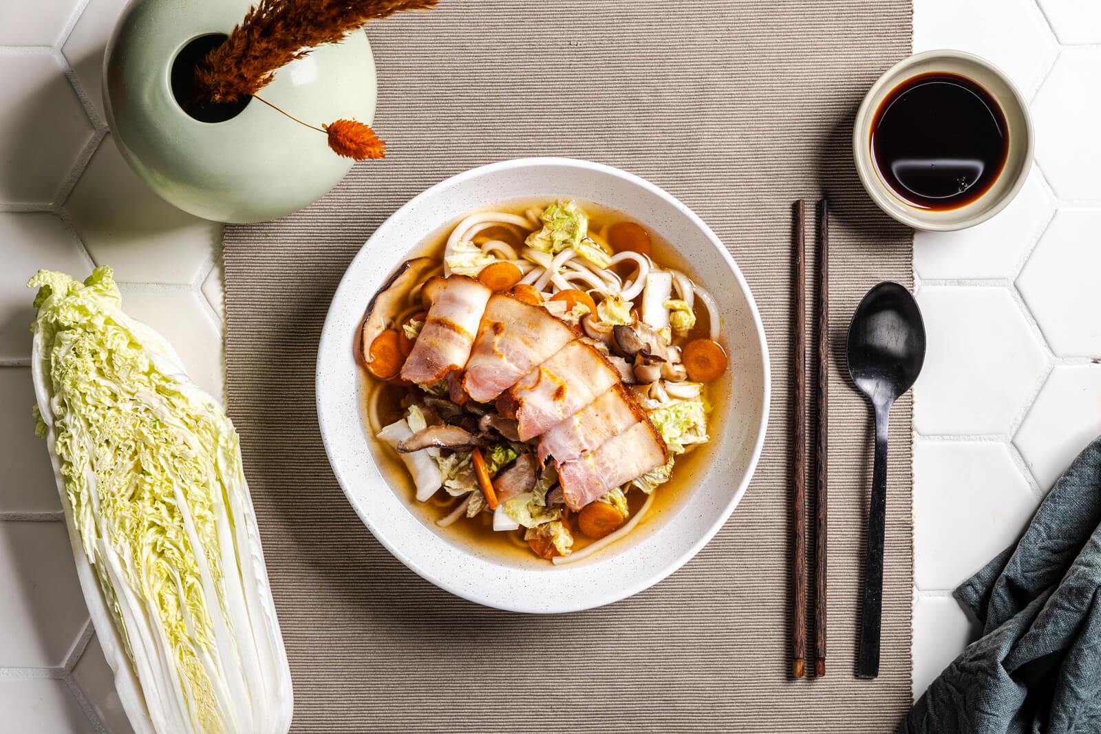 Ramen met Chinese kool