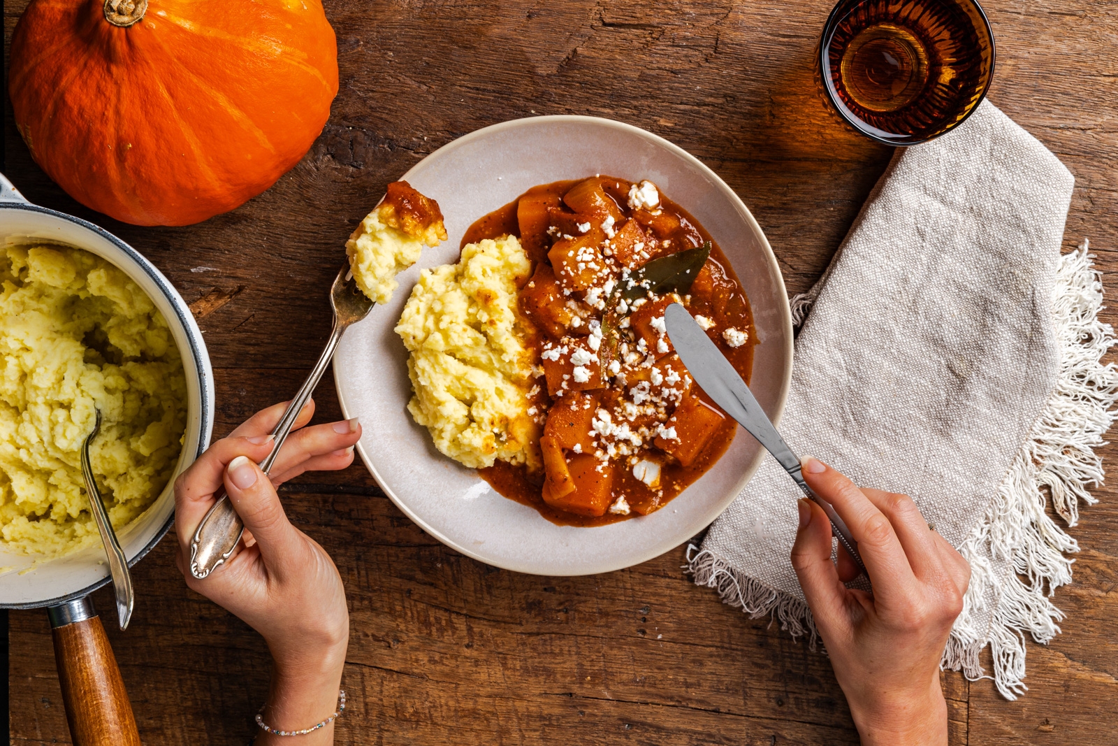 Pompoenstoof met pastinaak