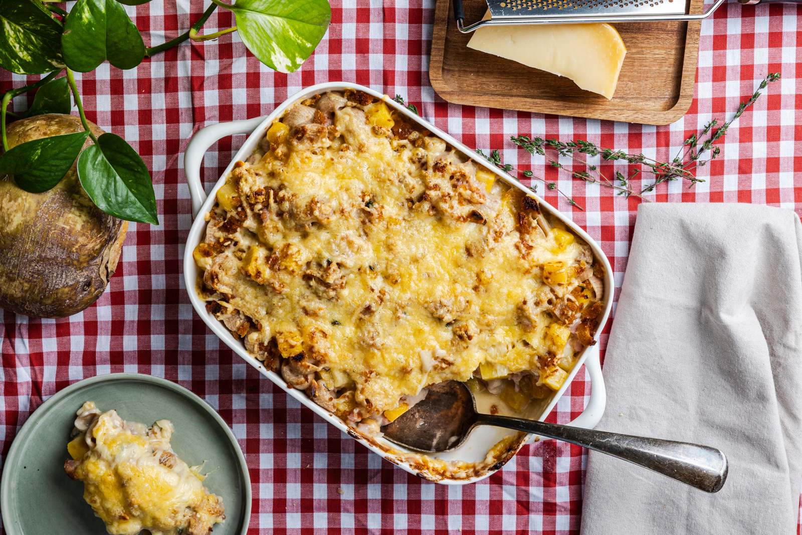 Ovenpasta met koolraap