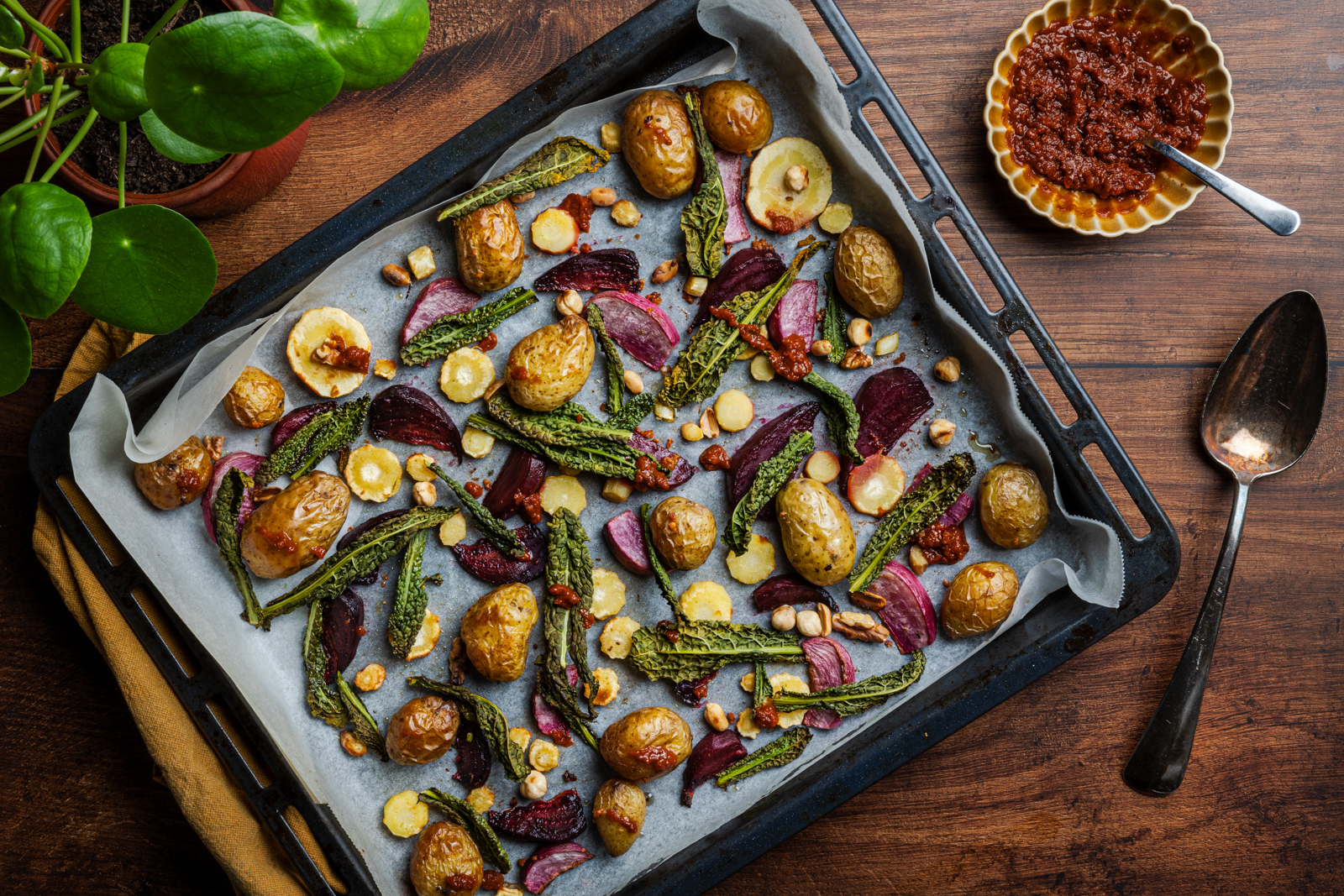 Traybake met wintergroenten