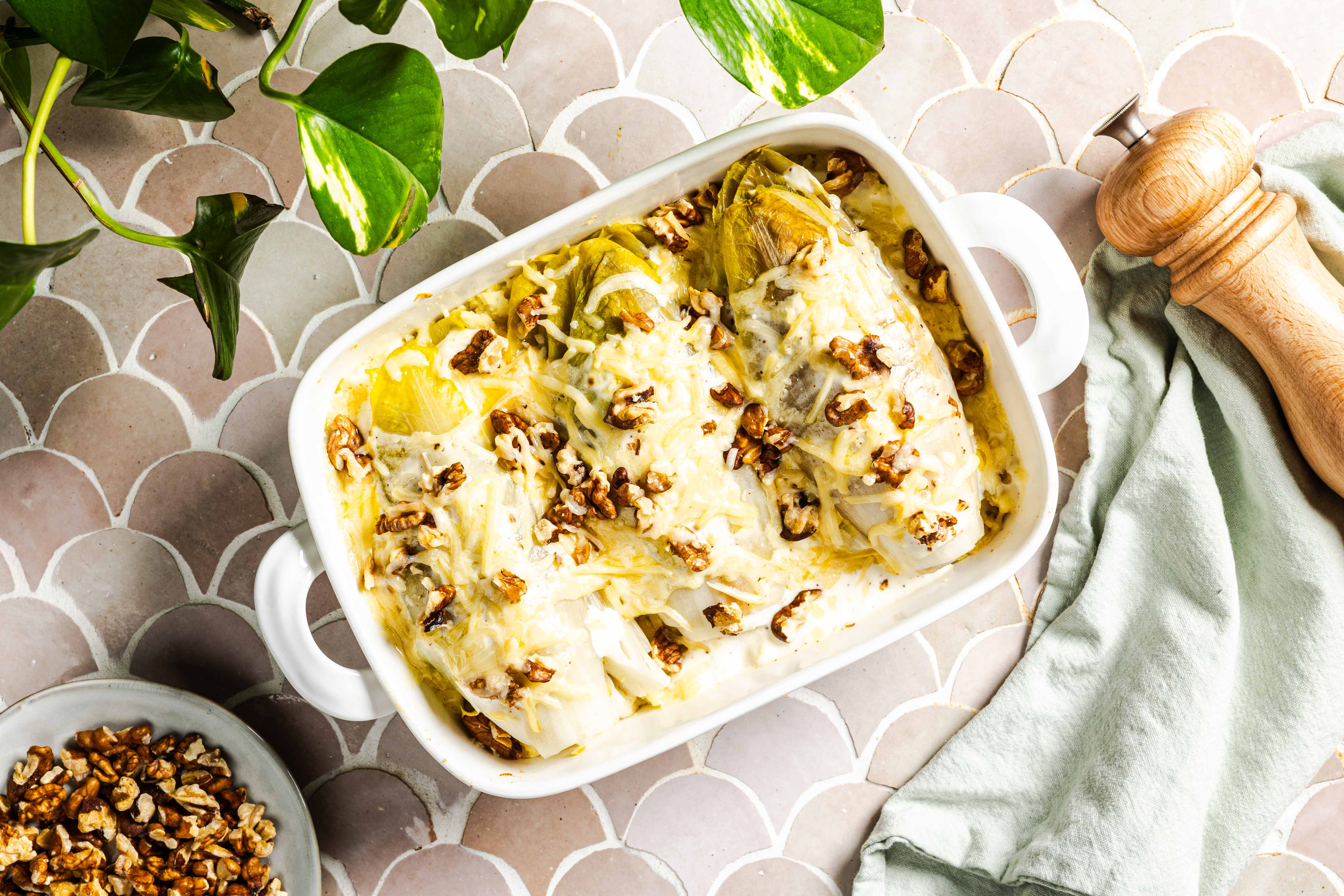 Witlof met kaas uit de oven