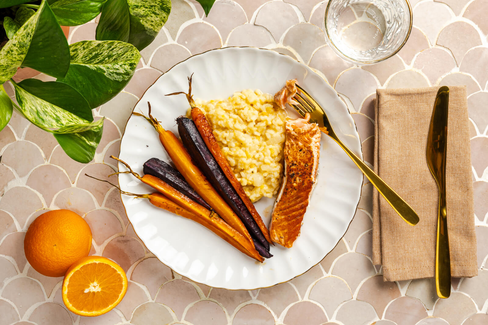 Koningsrisotto met zalm