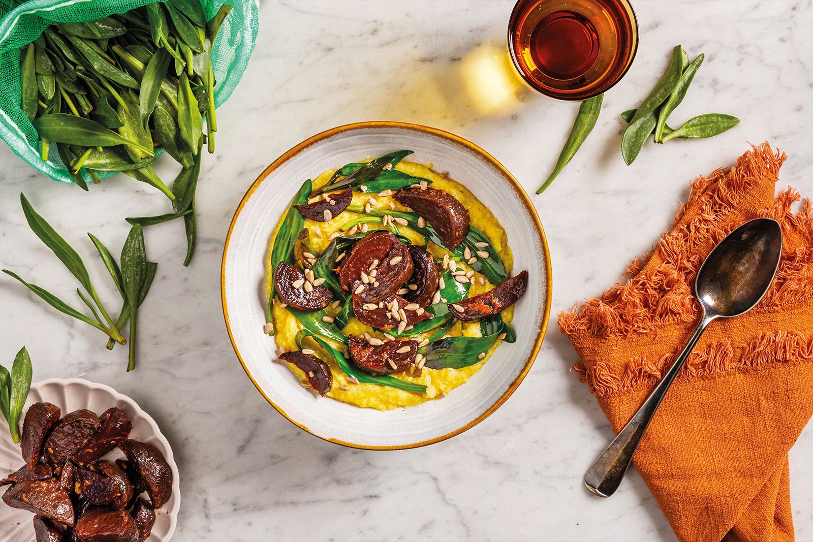 Polenta met lamsoor