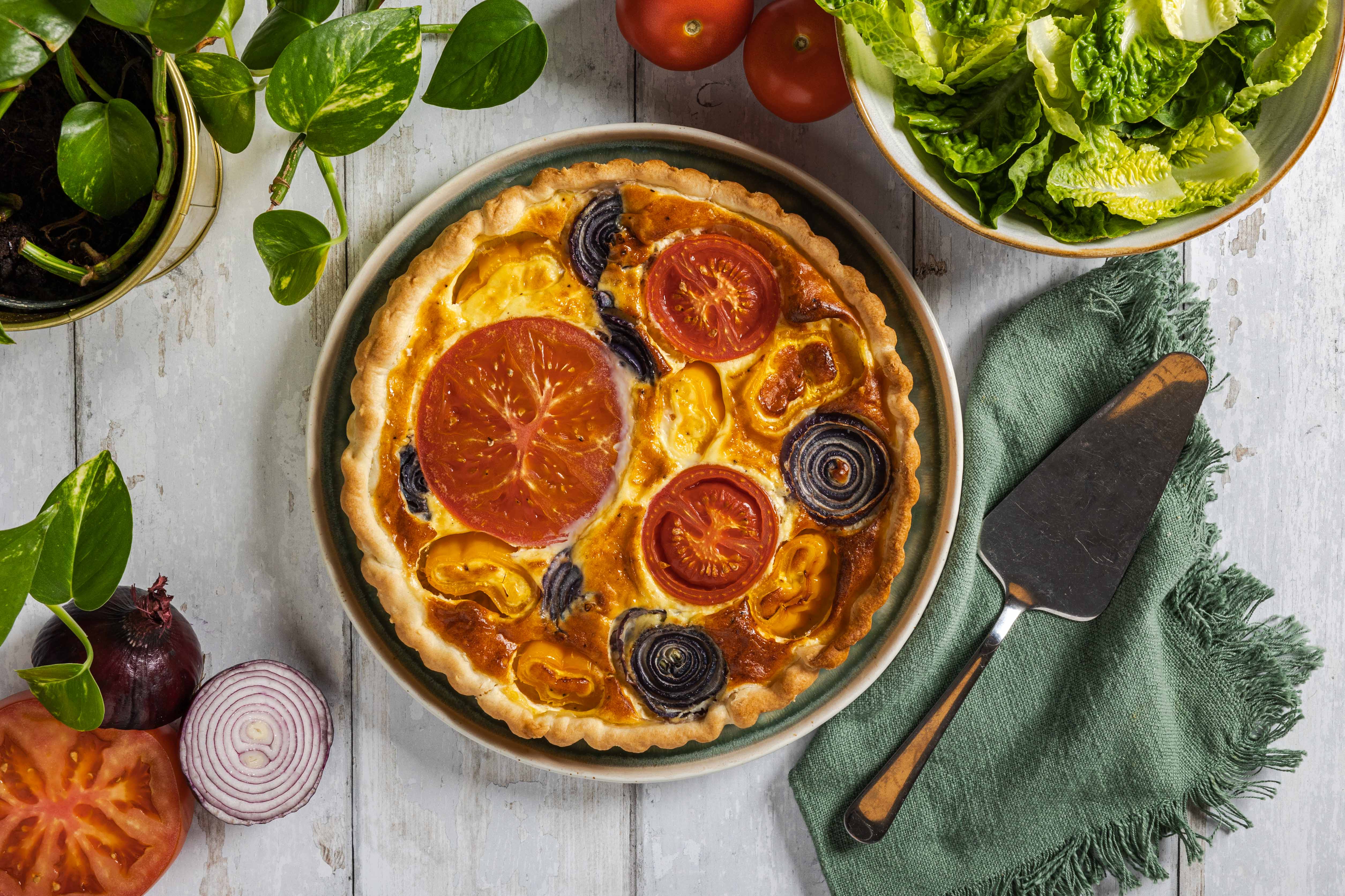 Zomerse tomatenquiche