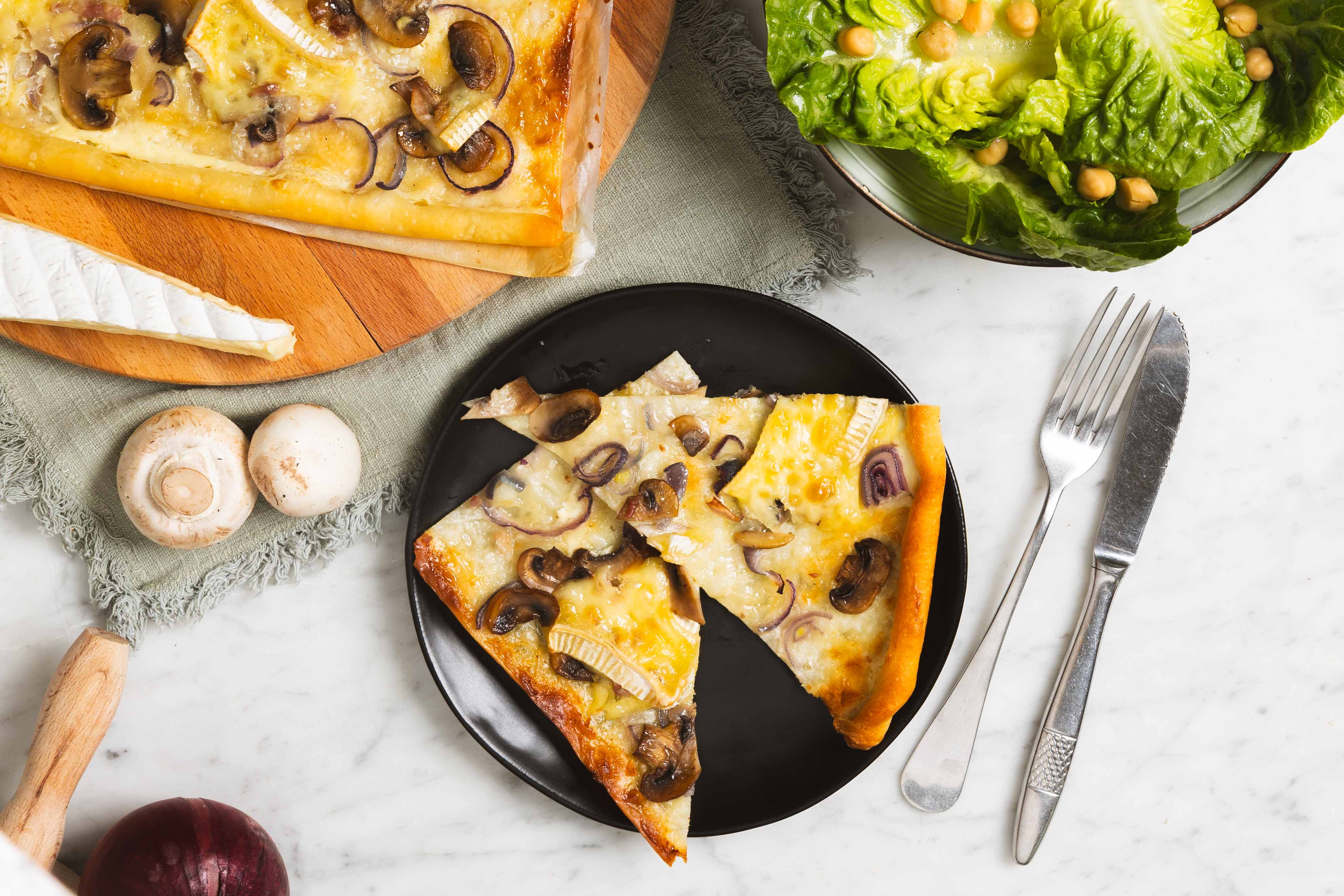 Flammkuchen met brie