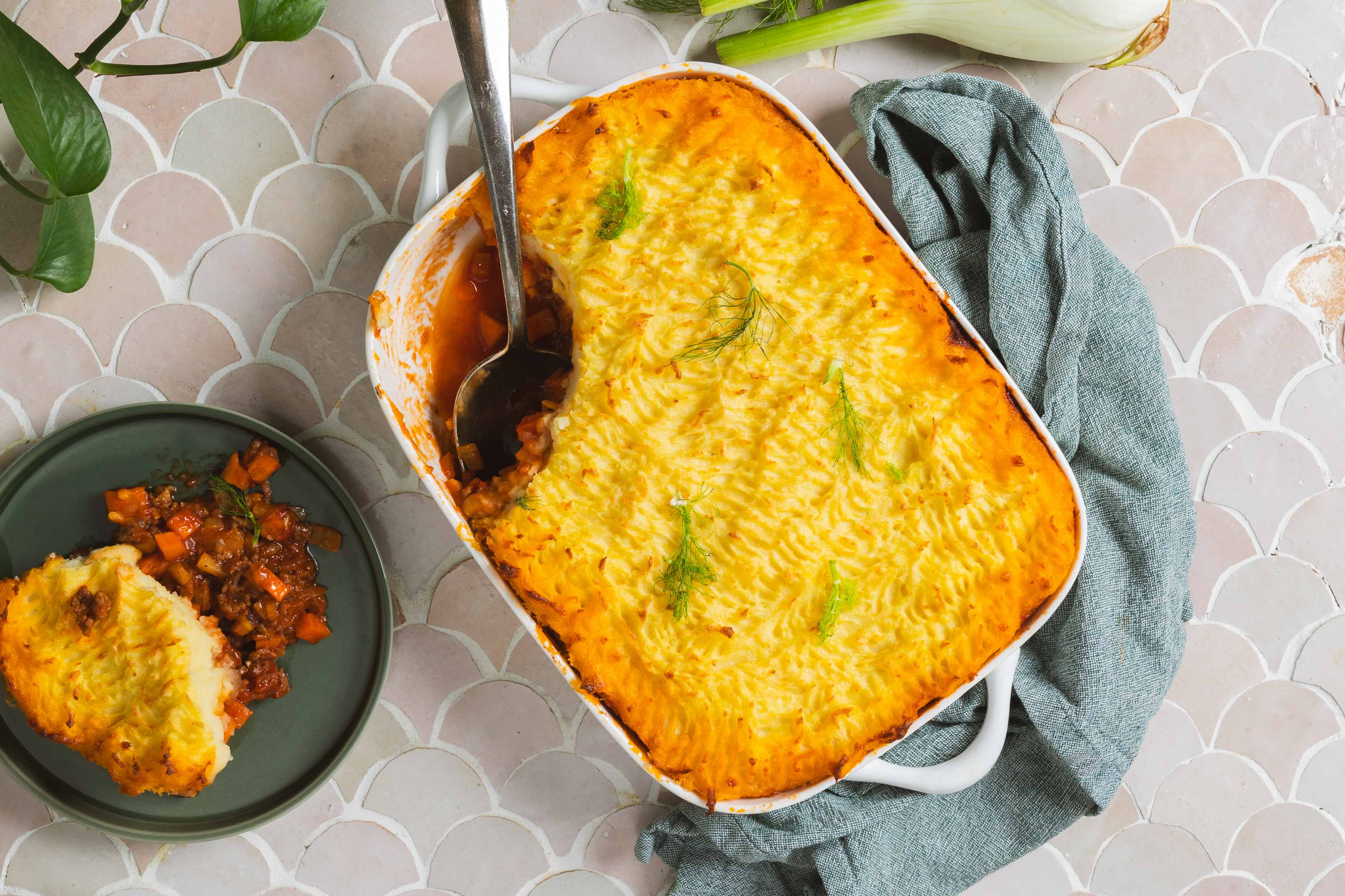 Cottage pie met rundergehakt