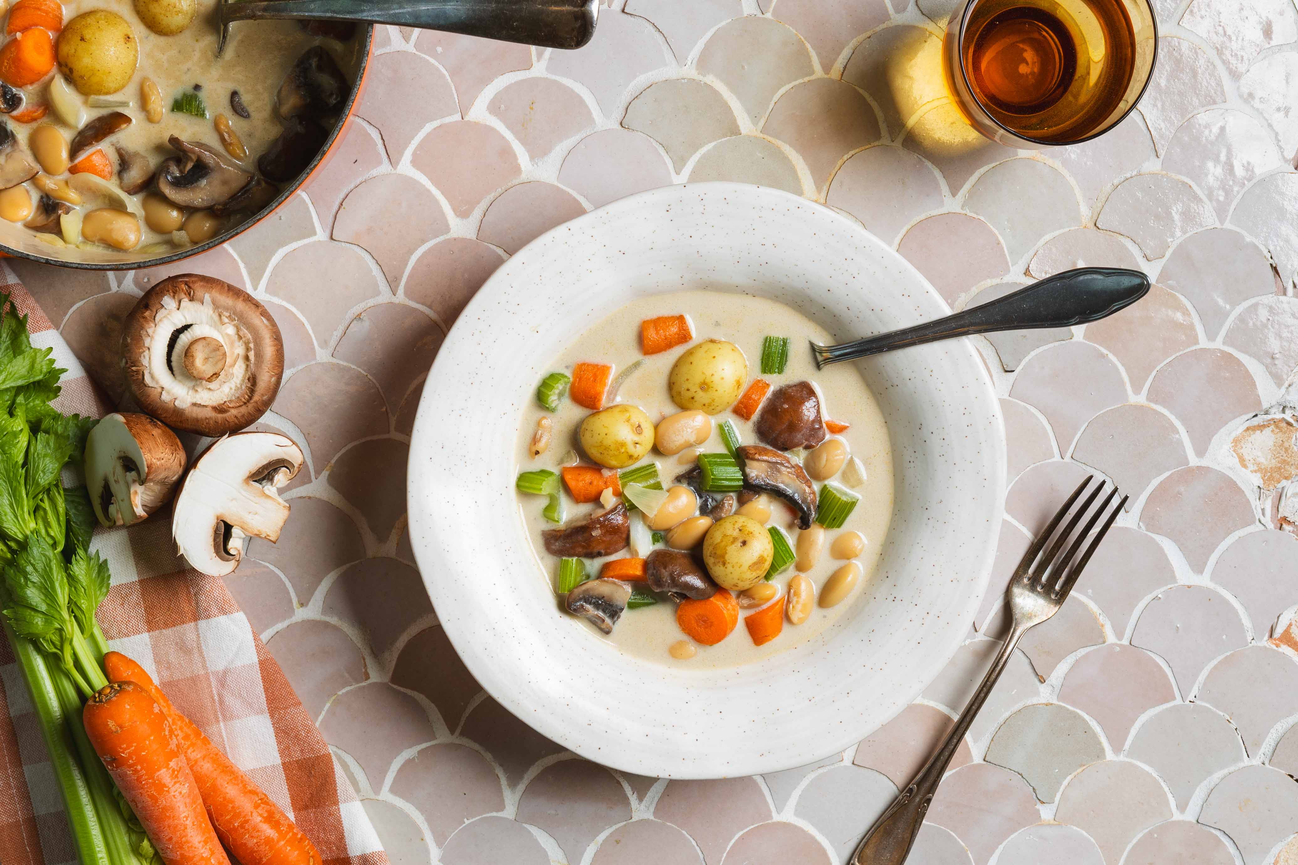 Wittebonenstoof met aardappeltjes
